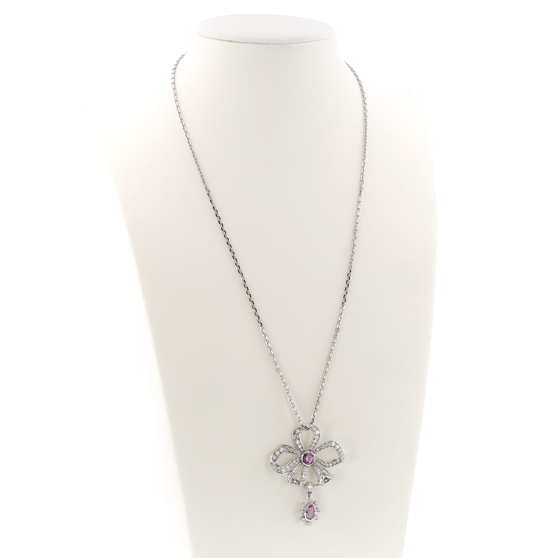 Collier Mellerio Marie-Antoinette en saphirs rose et diamants