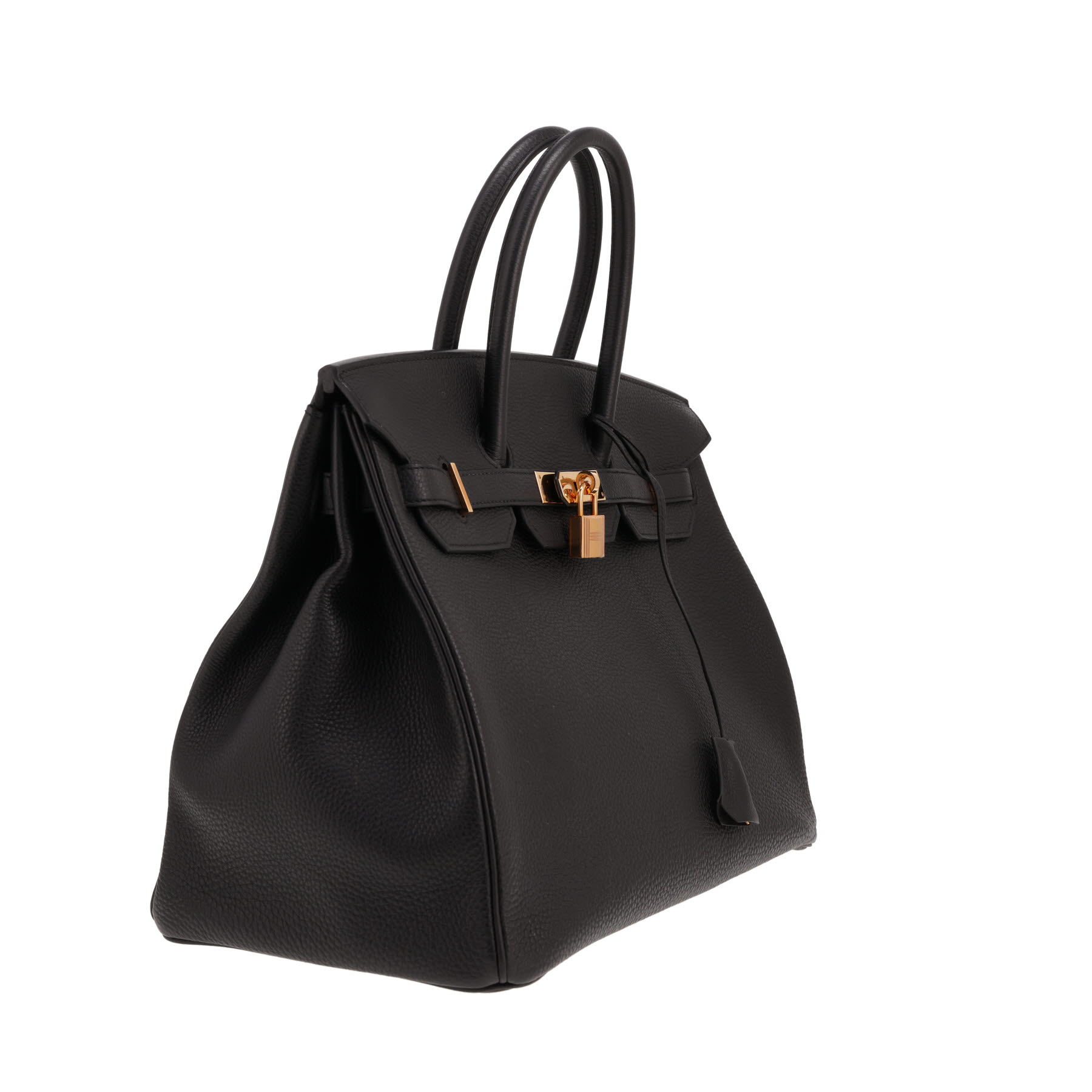 Borsa Hermès Birkin da 35 cm in pelle Togo Noir