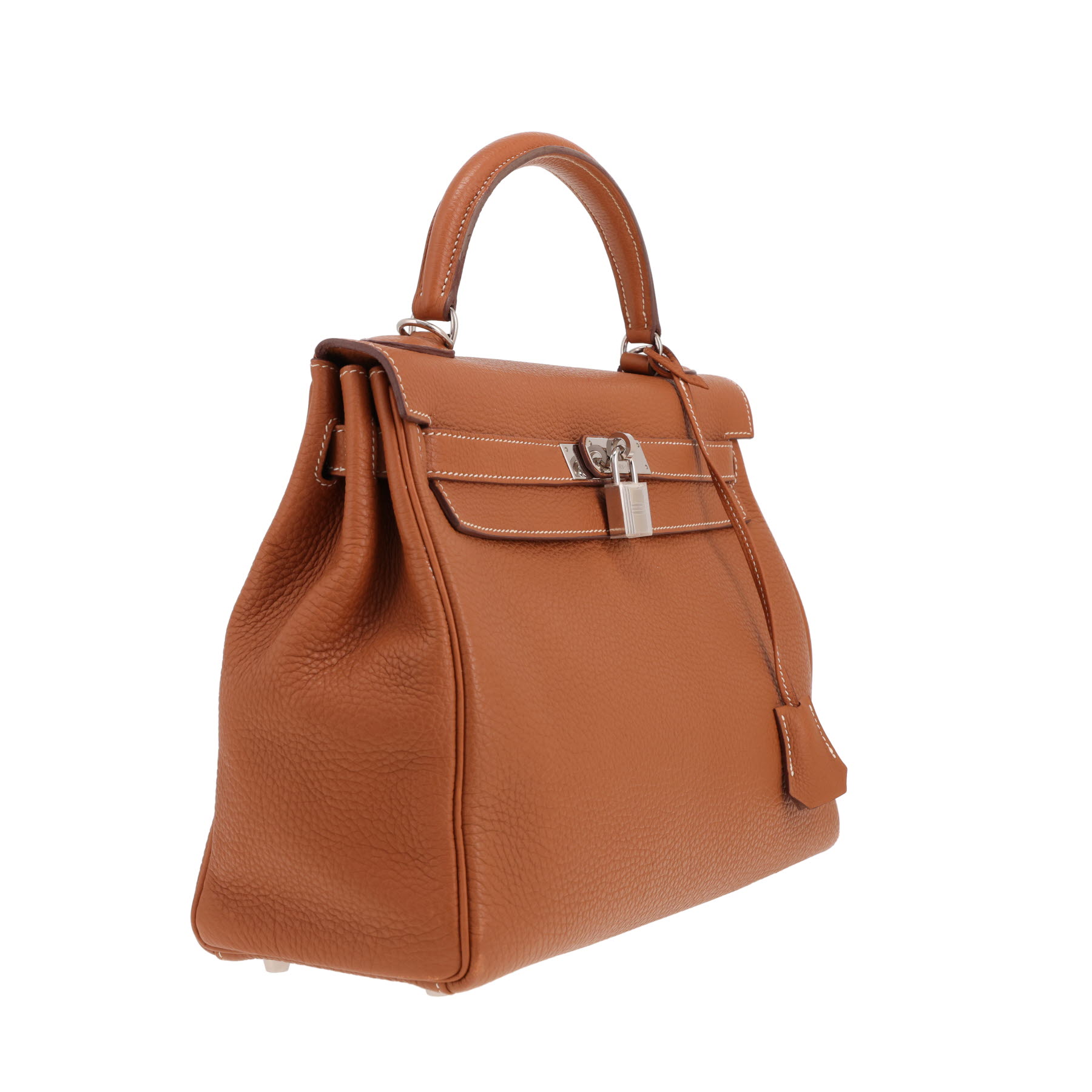 Hermès Kelly handbag, 32 cm, in Gold Togo leather