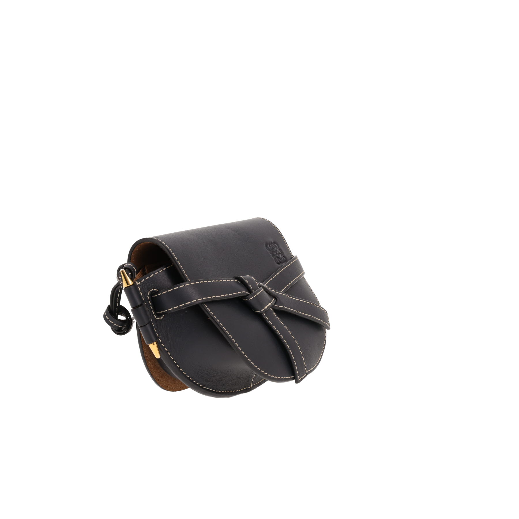 Loewe Gate Mini shoulder bag in Bleu Marine leather