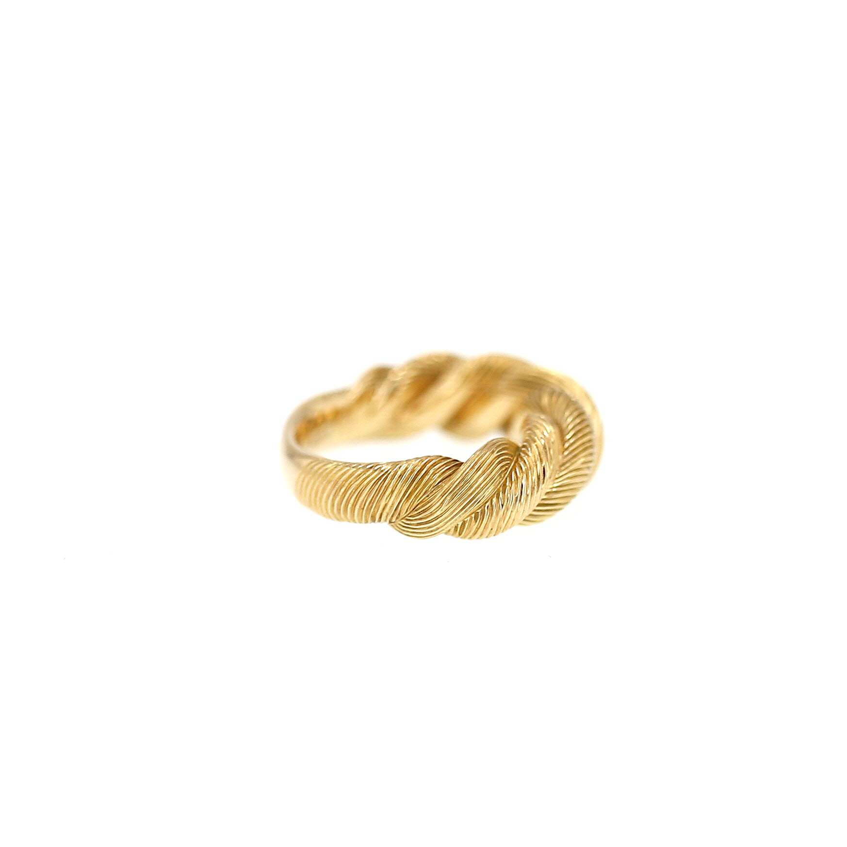 Poiray Dune de Poiray ring, medium size, in yellow gold