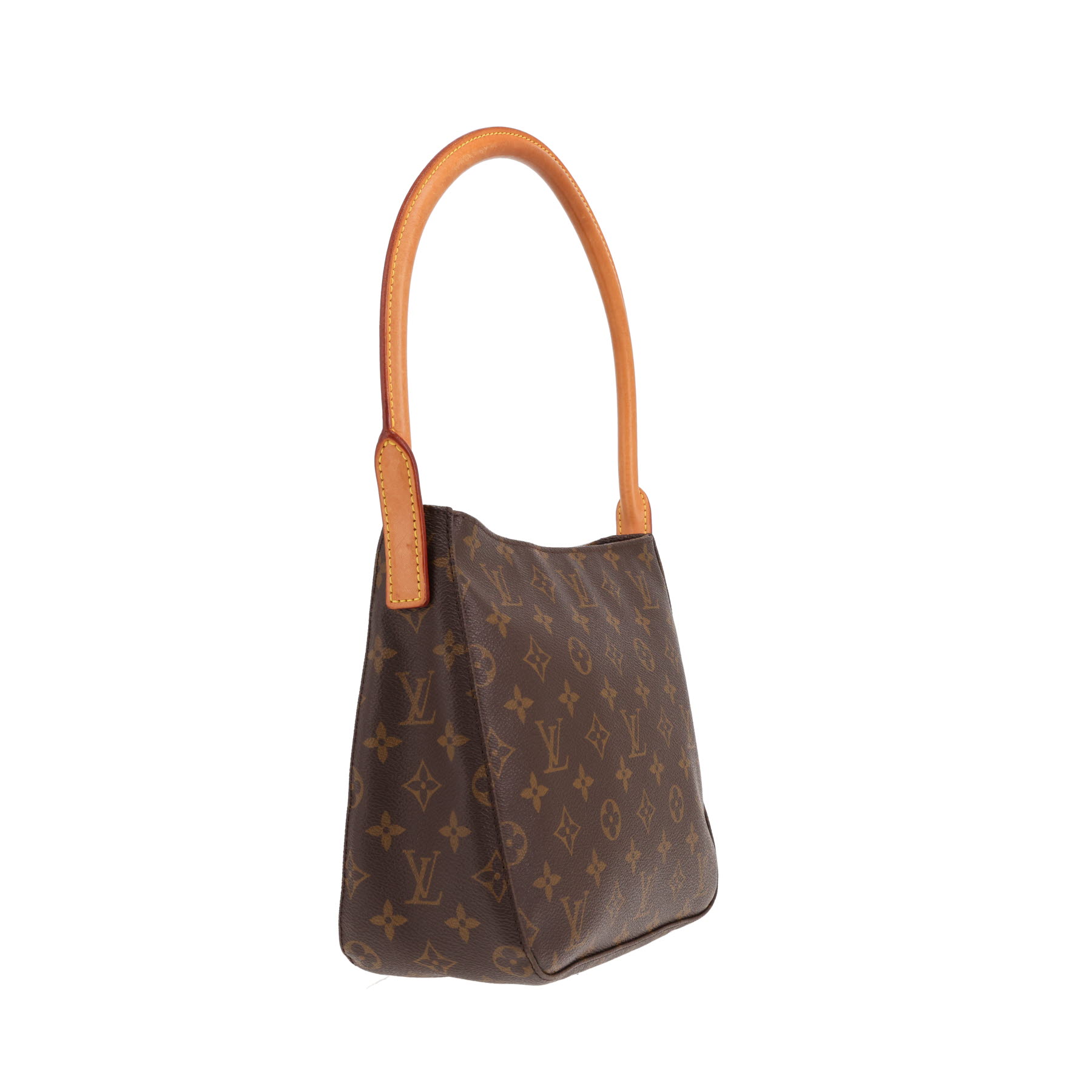 Bolso Louis Vuitton «Looping» de lona Monogram y piel natural
