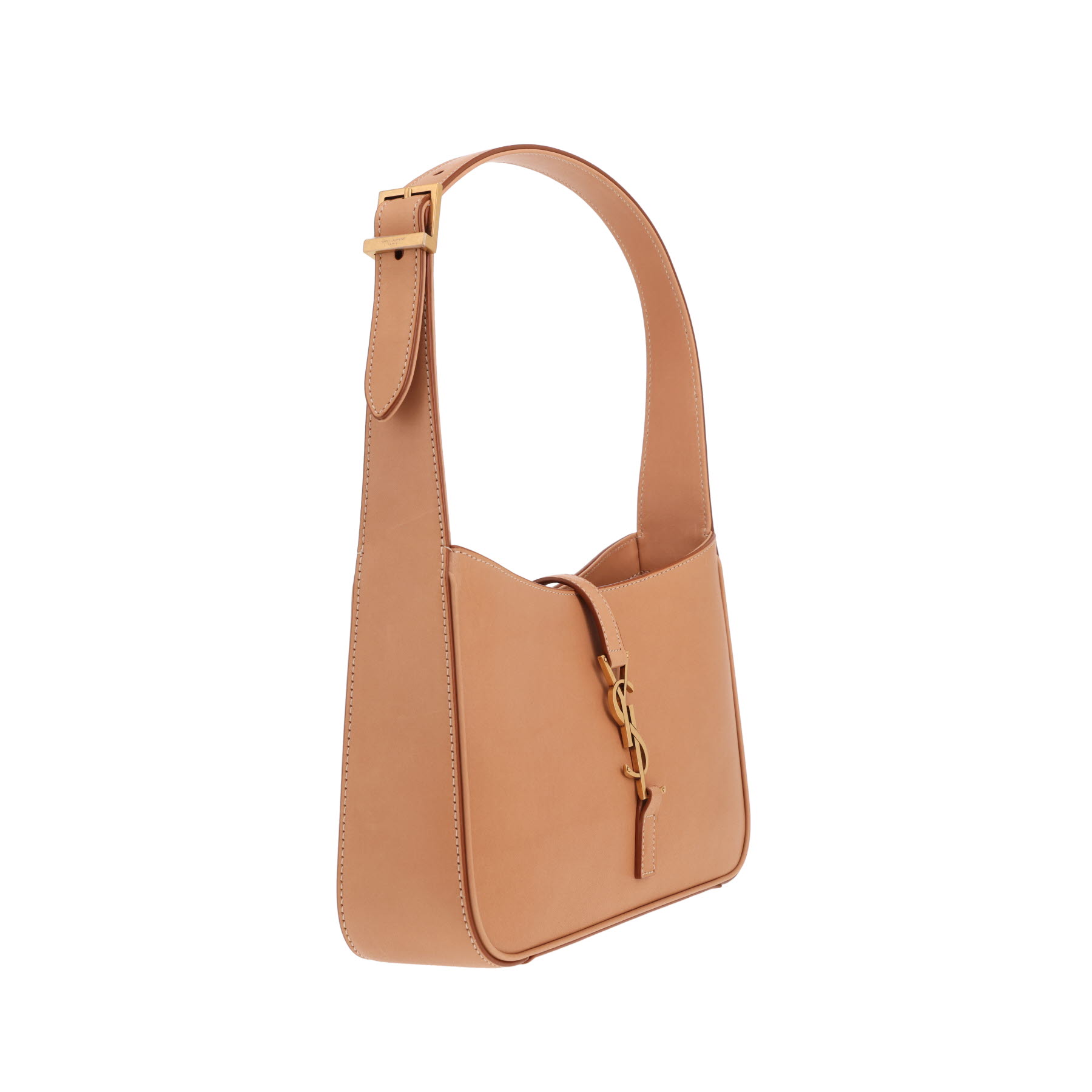 Borsa Saint Laurent “5 à 7” in pelle color cammello