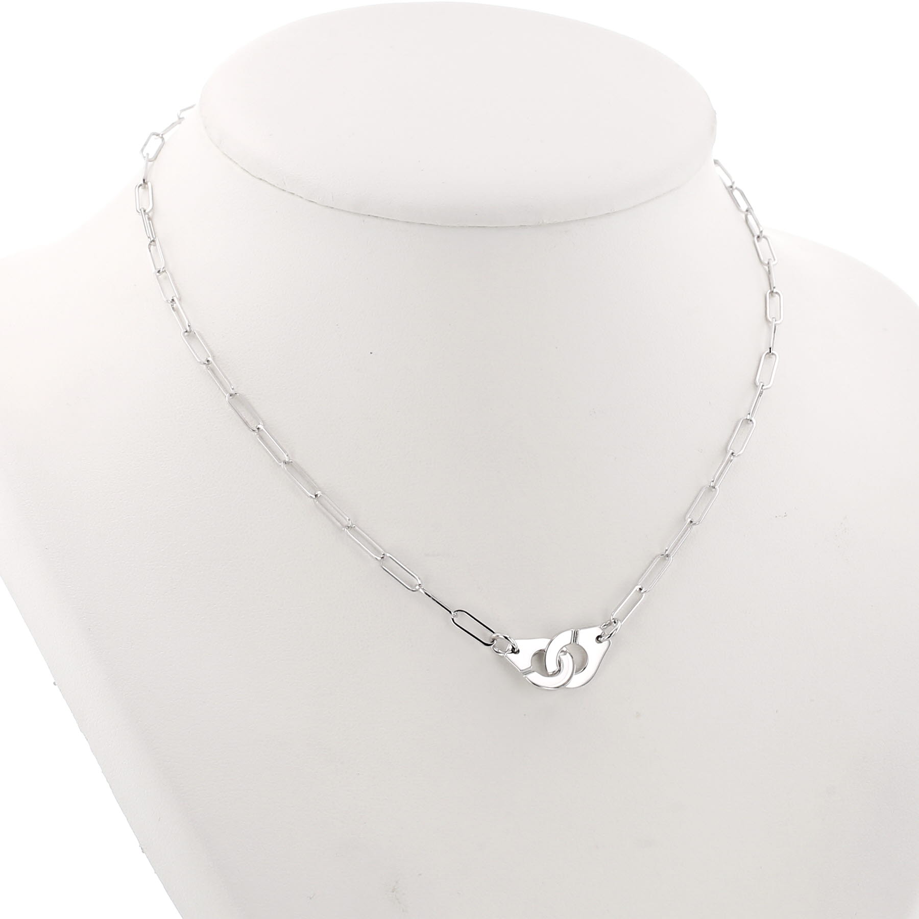Collier Dinh Van Menottes R12 en or blanc