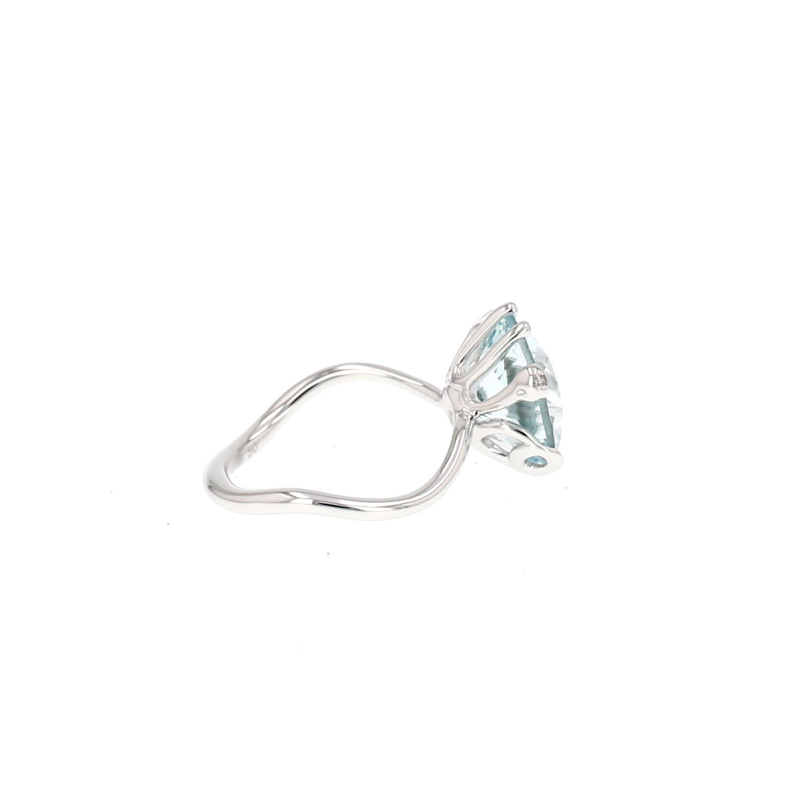 Bague Dior Oui en or blanc, aigue-marine et diamants