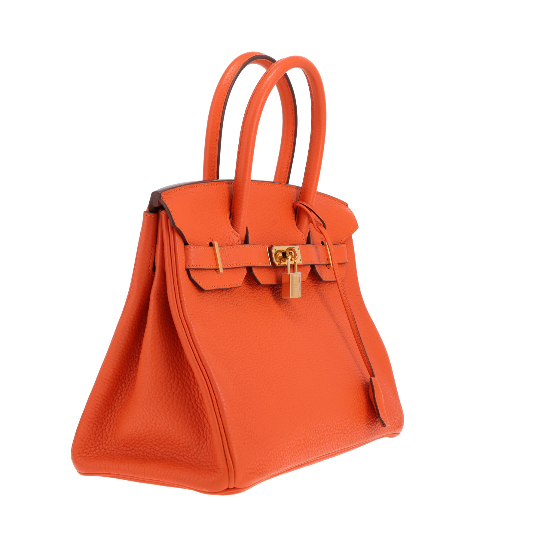 Borsa Hermès Birkin da 30 cm in pelle Togo Orange
