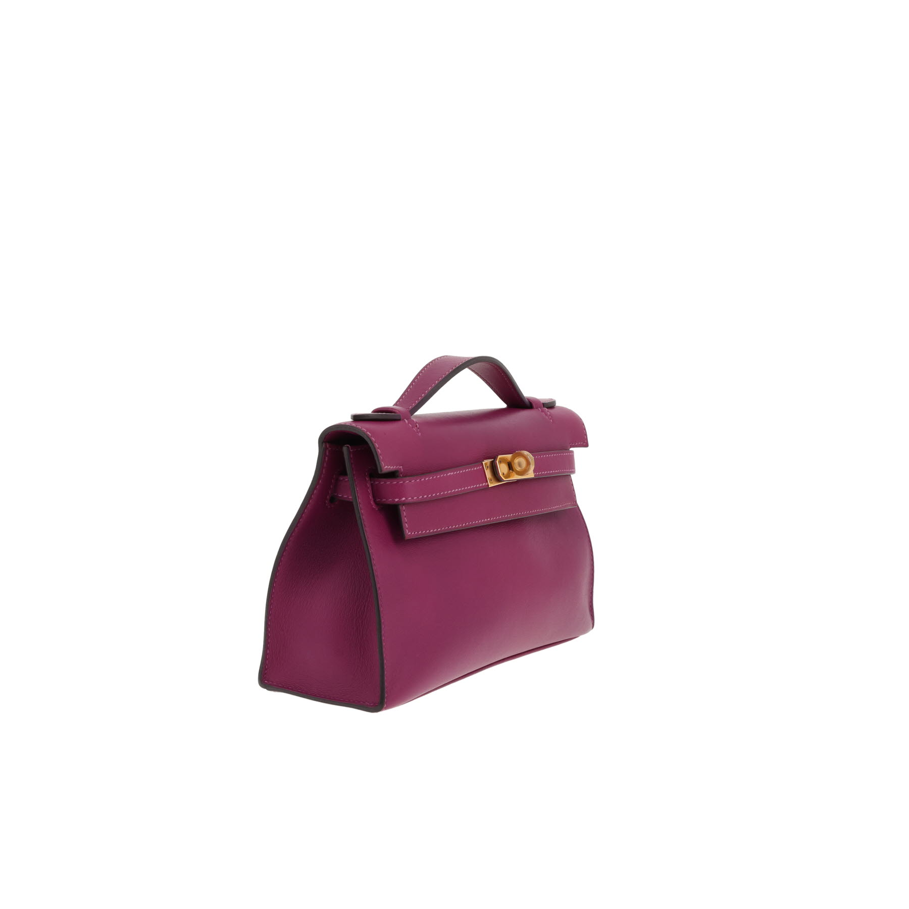 Hermès Kelly Clutch – Anemone purple Swift leather clutch