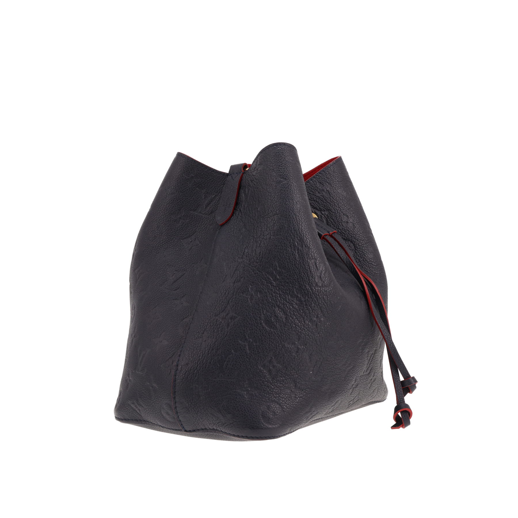 Louis Vuitton NeoNoé handbag in Bleu Marine embossed Monogram leather