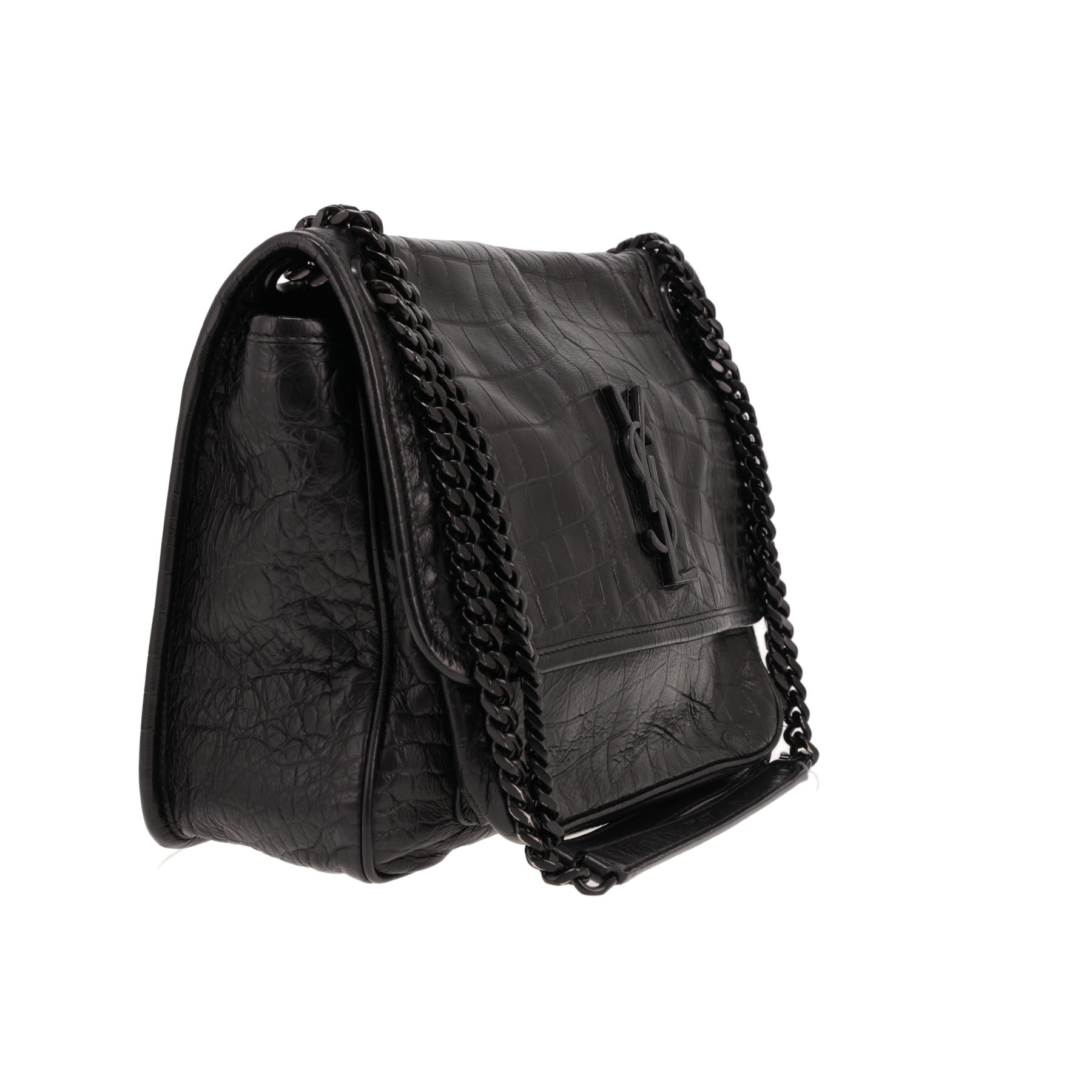 Saint Laurent Niki shoulder bag in black leather