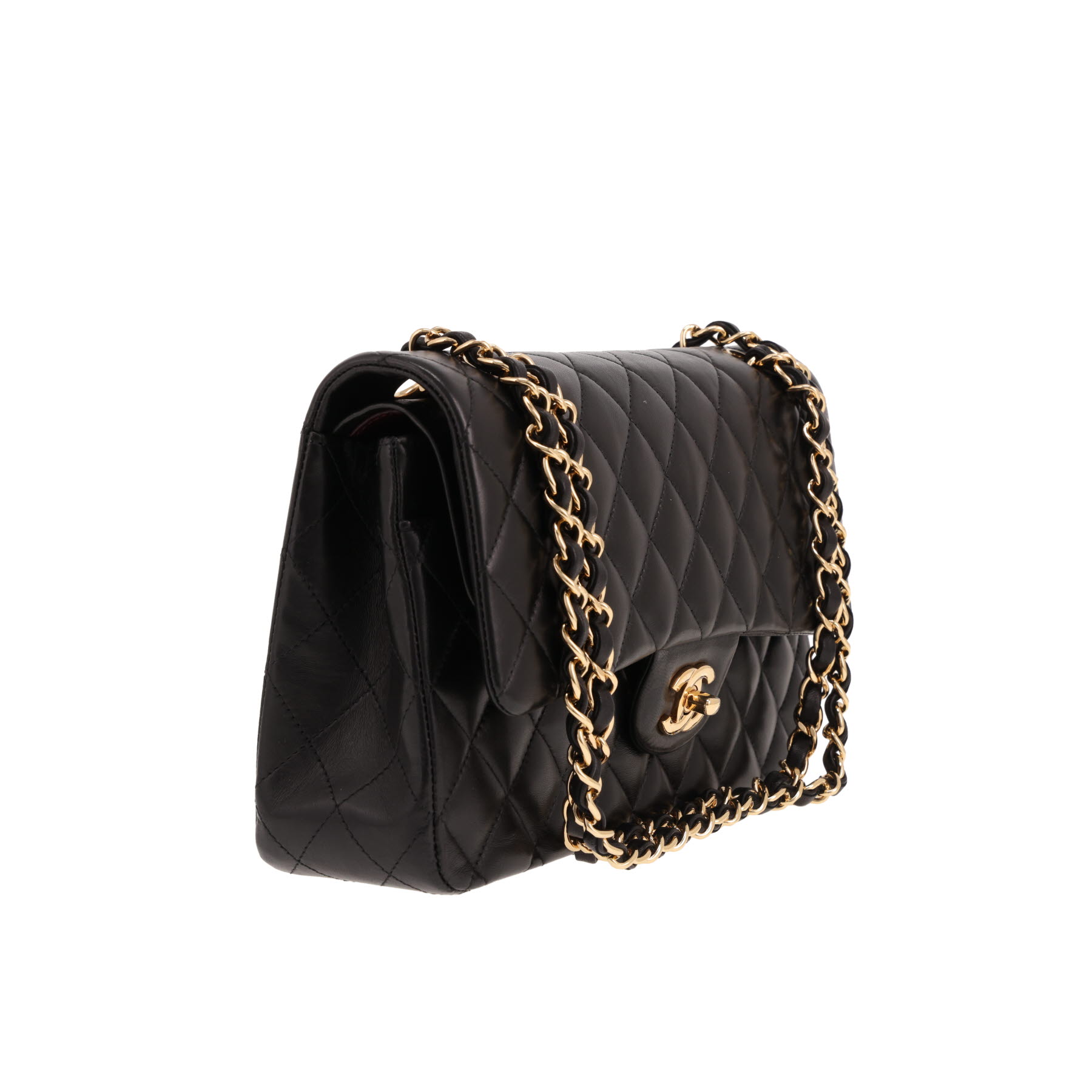 Chanel Timeless Classic handbag in black quilted leather