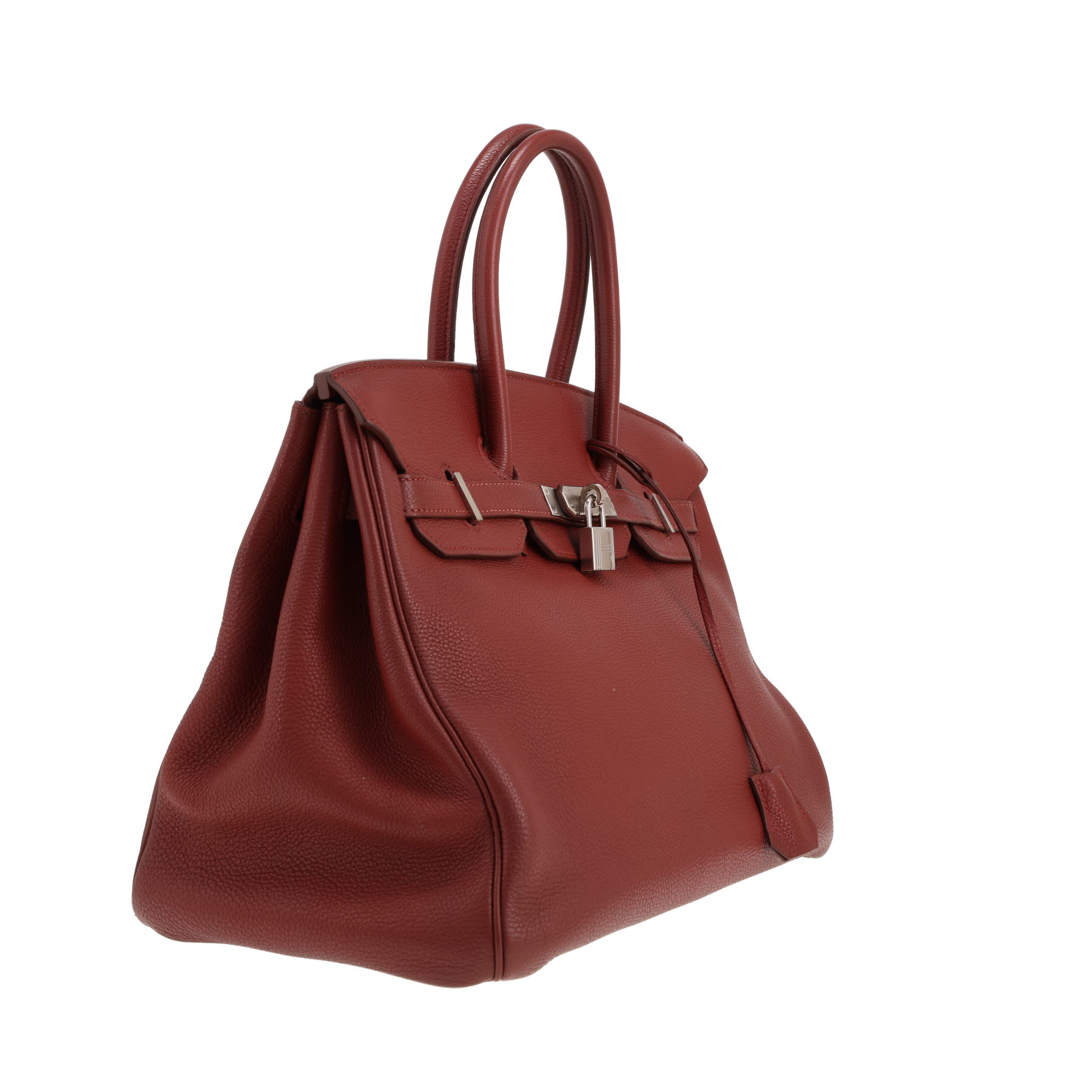 Sac à main Hermès  Birkin 35 cm en cuir togo rouge H