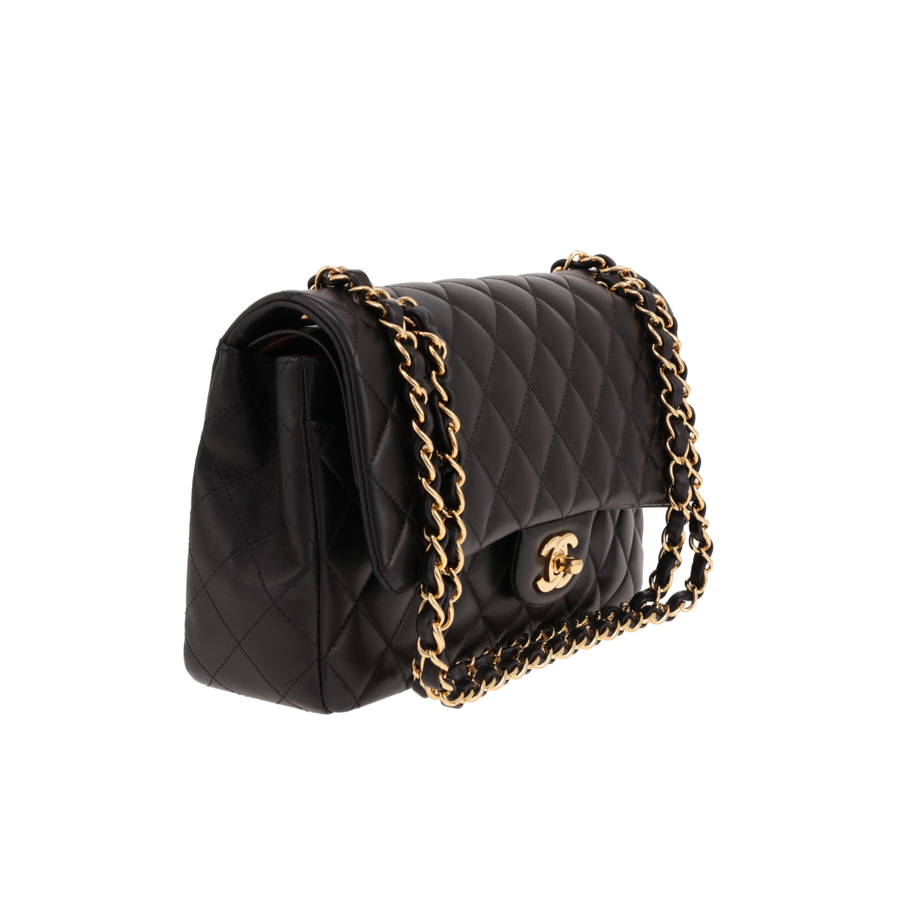 Chanel Timeless Classic handbag in black quilted leather