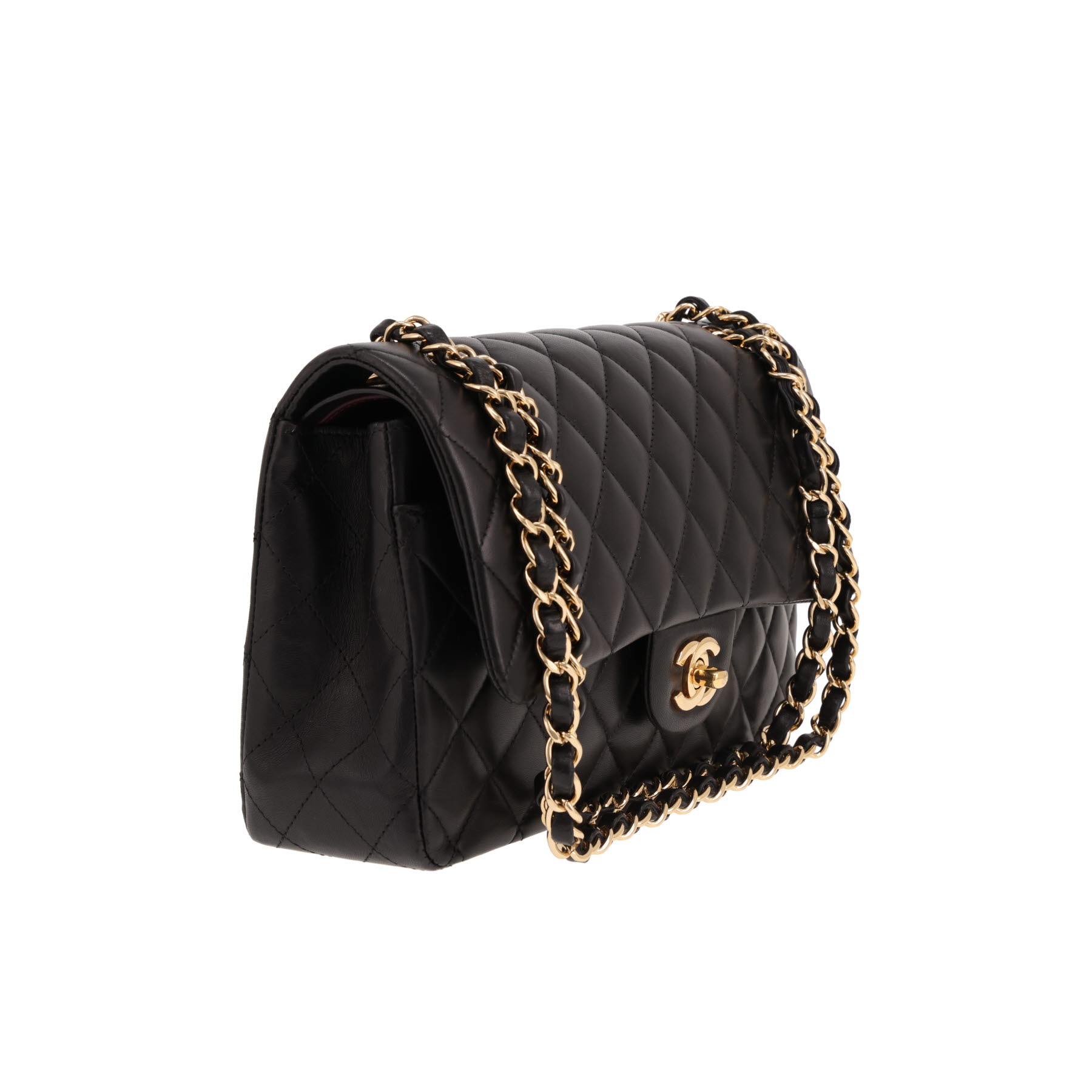 Chanel Timeless Classic handbag in black quilted leather