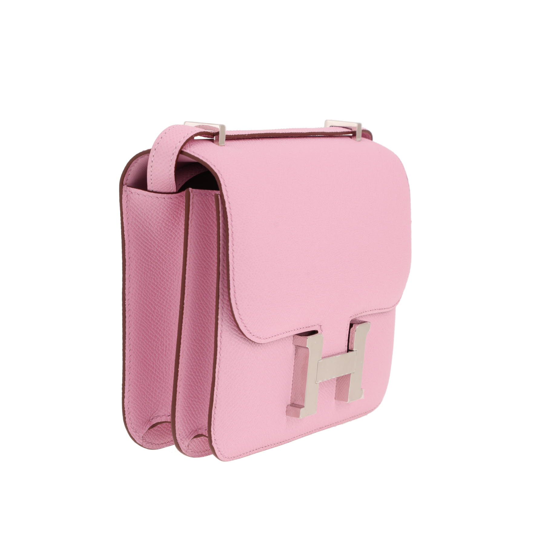 Hermès Constance 18 cm shoulder bag in Mauve Sylvestre Epsom leather