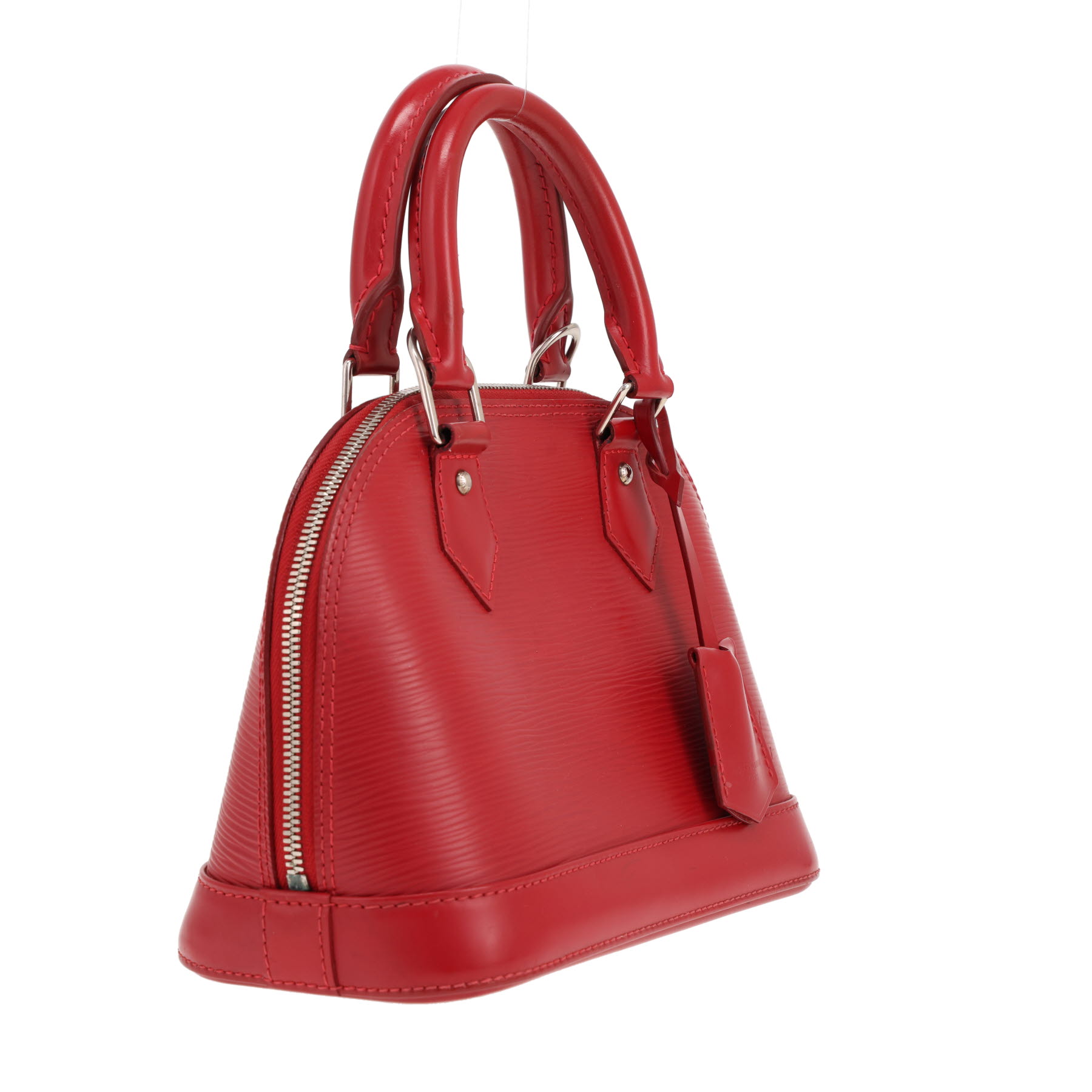 Louis Vuitton Alma BB shoulder bag in red Épi leather