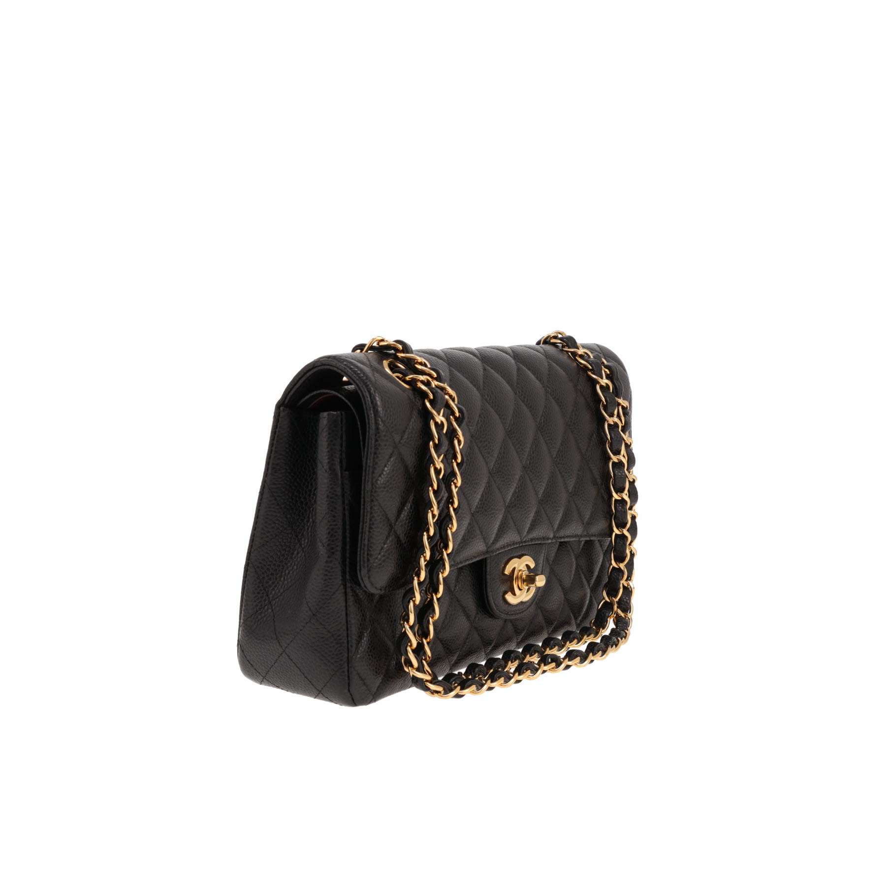 Bolso Chanel «Timeless Classic» de piel granulada acolchada Noir