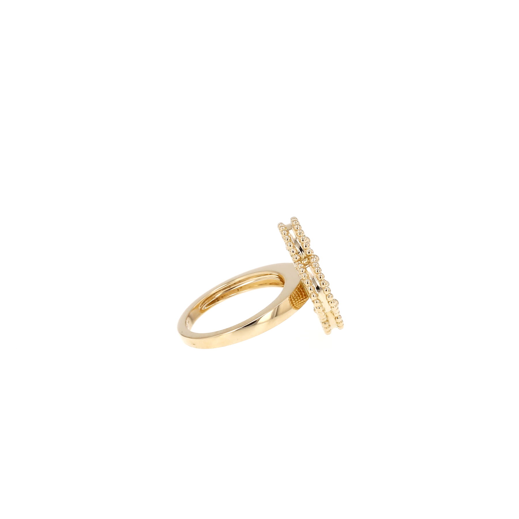 Van Cleef & Arpels Magic Alhambra ring in yellow gold and Malachite