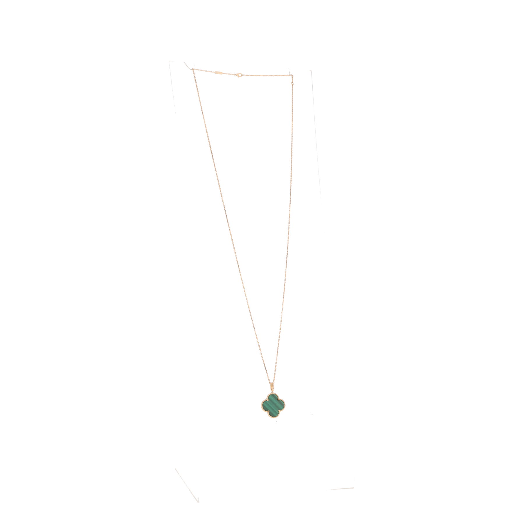 Sautoir Van Cleef Arpels Magic Alhambra en or jaune et malachite