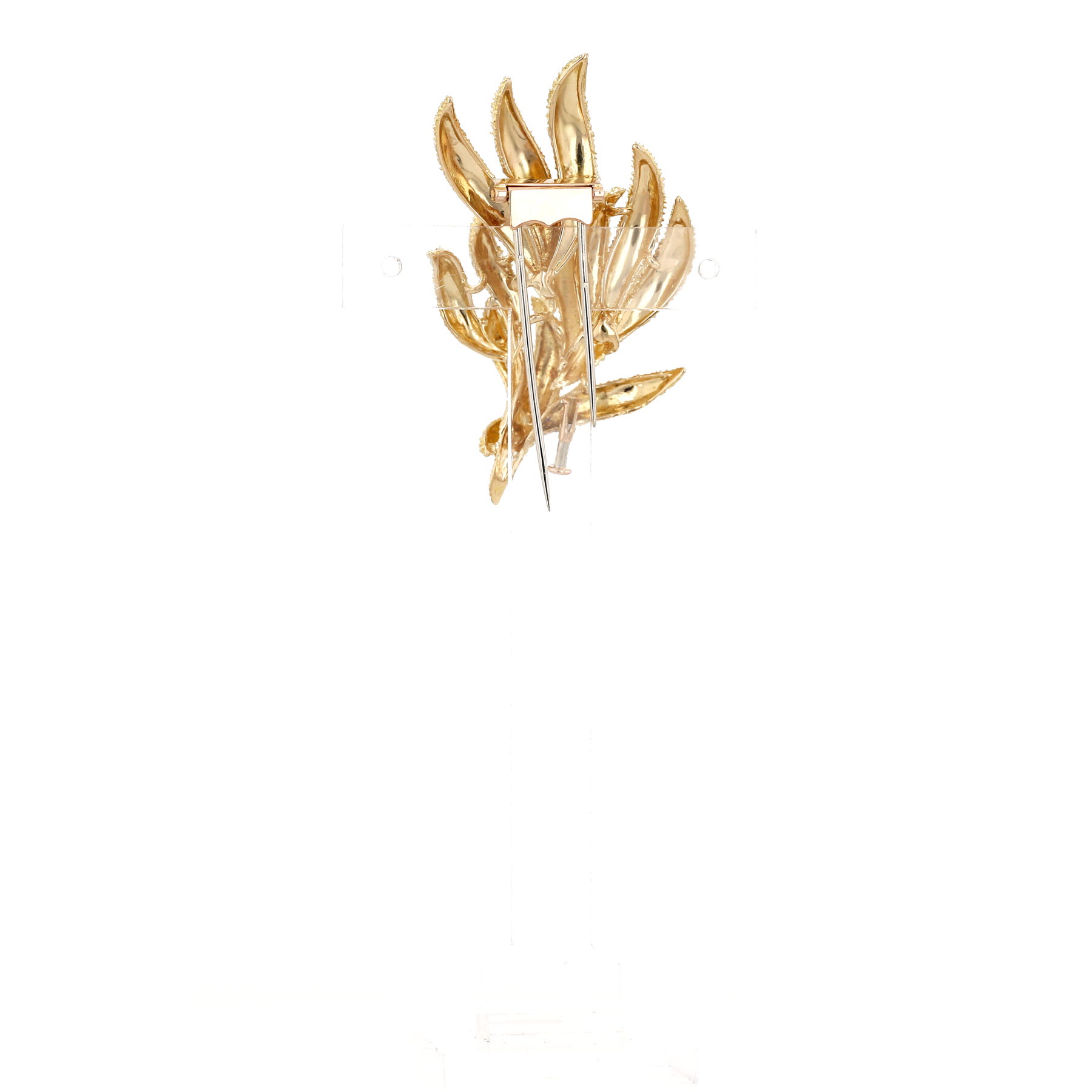 Broche vintage de los años 70 en oro amarillo