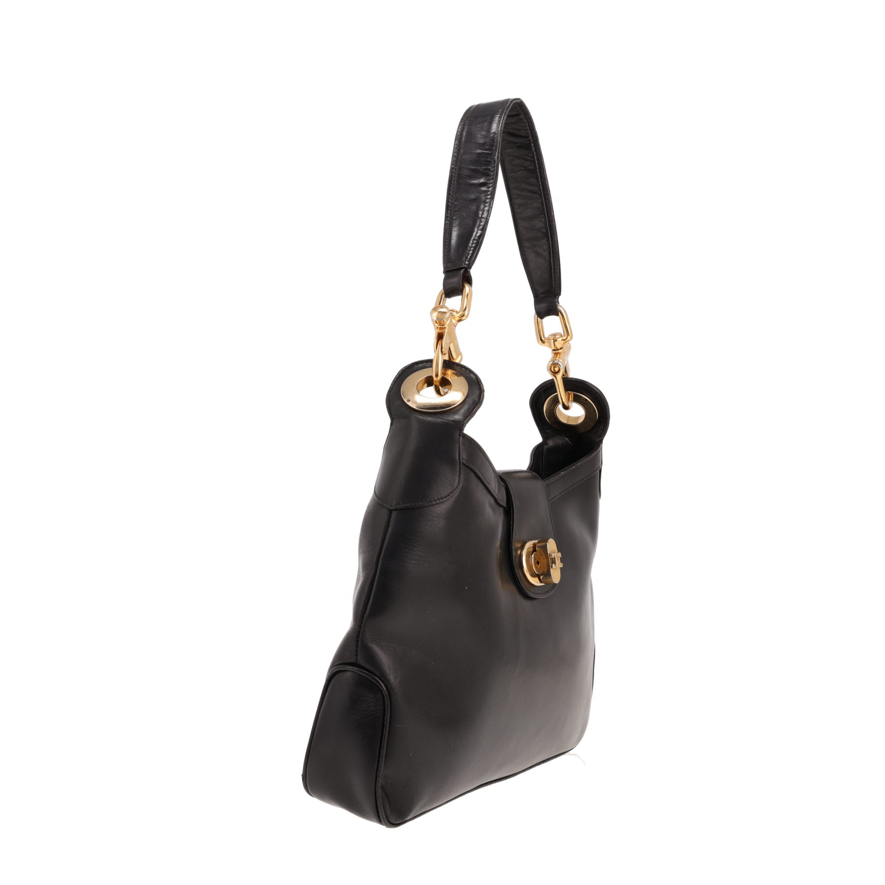 Bolso de mano de Celine   de piel negra