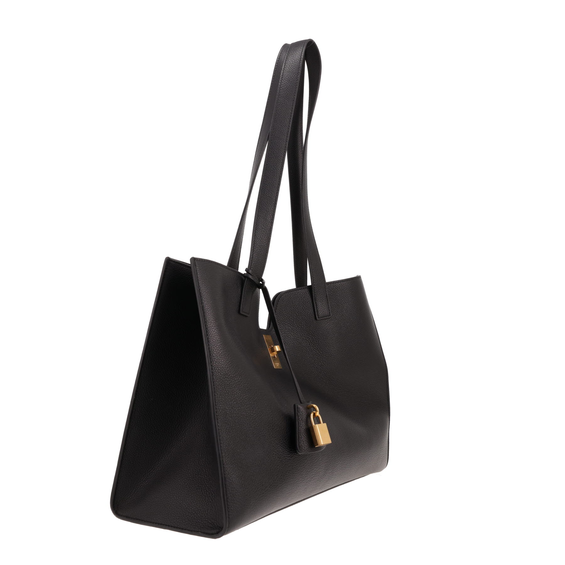 Celine tote bag Cabas 16 in black leather