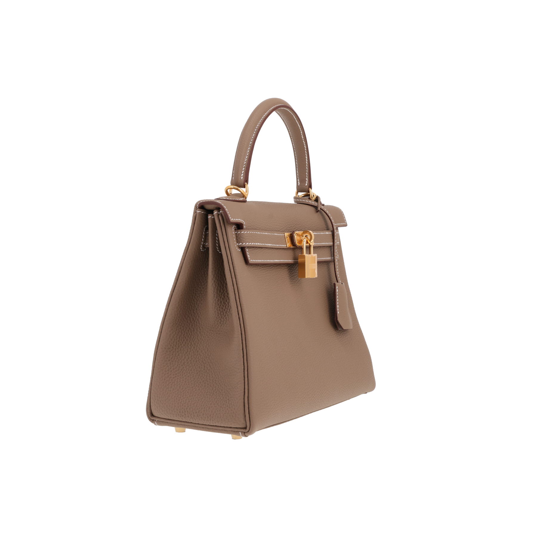 Hermès Kelly 25 cm handbag in Togo leather in the colour ‘Étoupe’