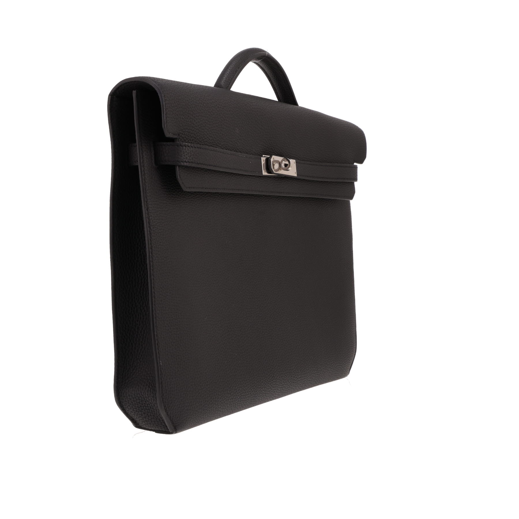 Cartella Hermès Kelly Dépêches in pelle Togo Noir