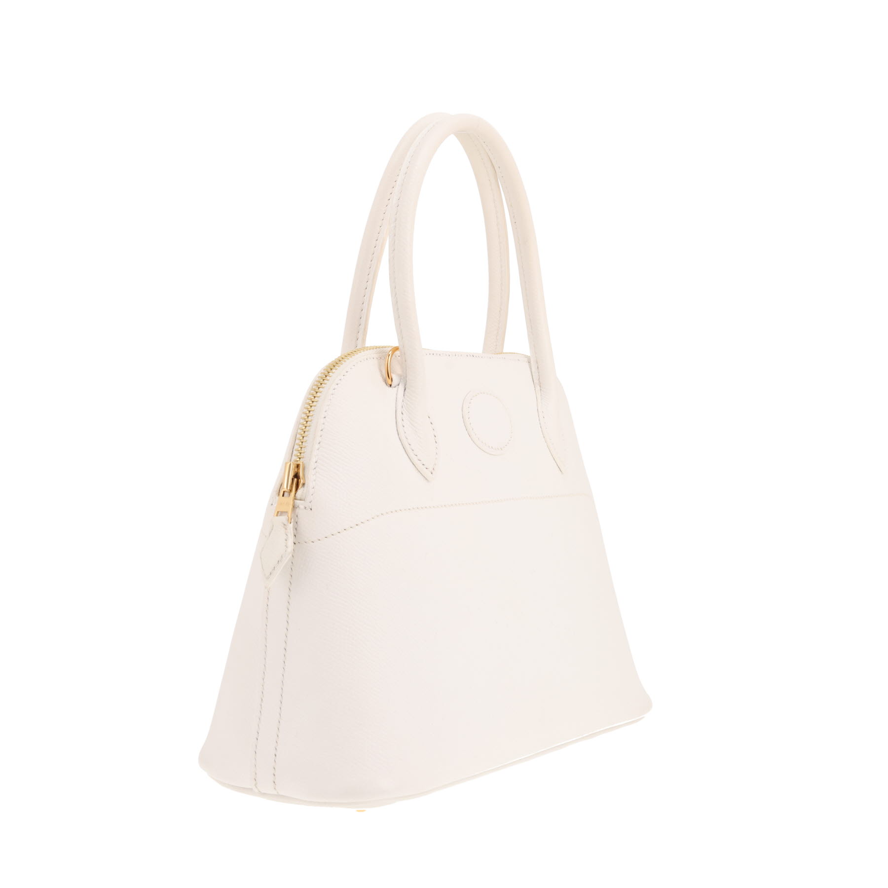 Borsa Hermès Bolide da 25 cm in pelle Epsom bianca