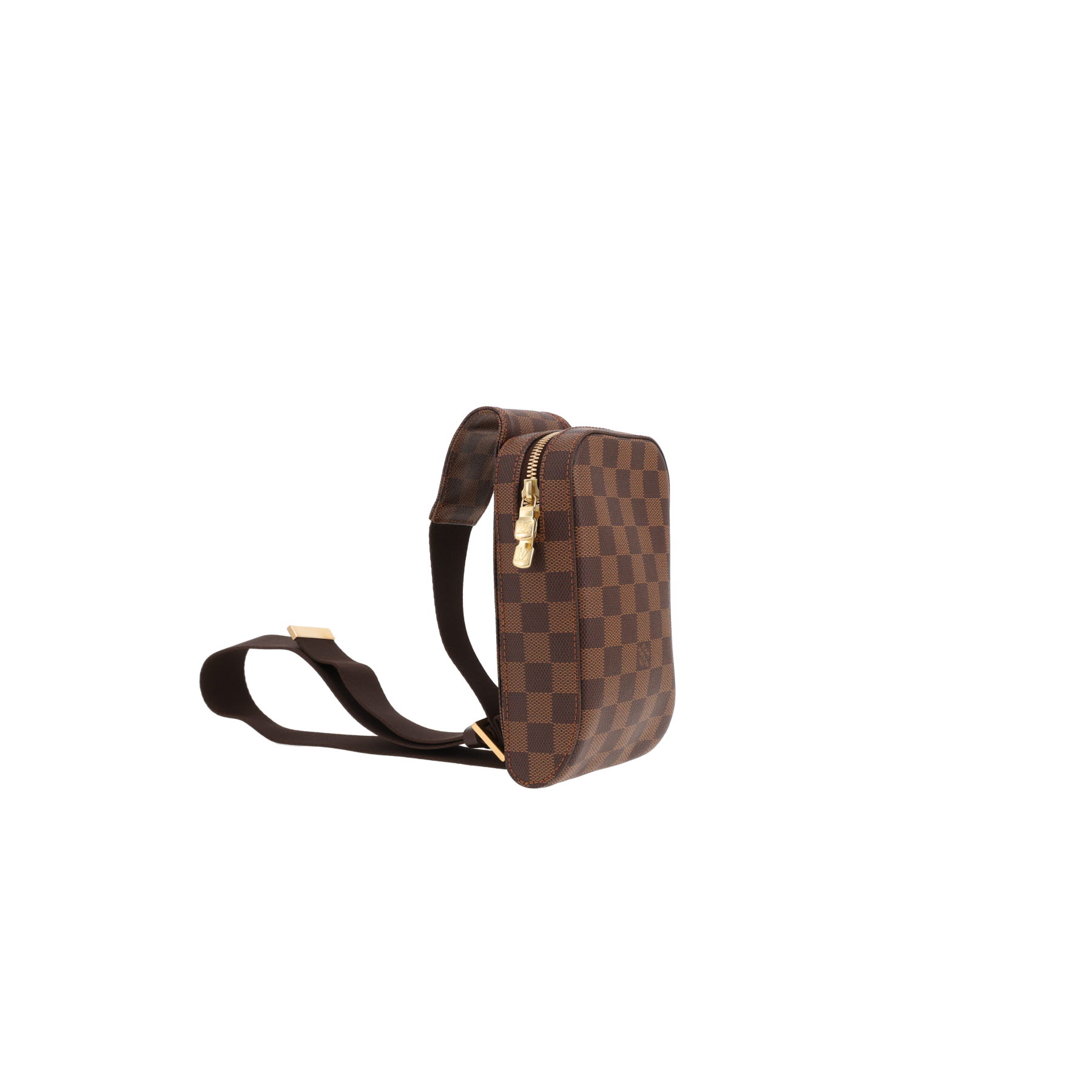 Sac bandoulière Louis Vuitton  Geronimos en toile damier ébène