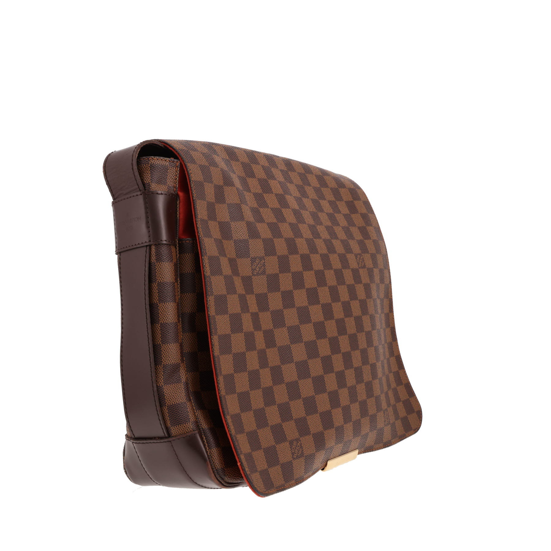 Louis Vuitton Bastille shoulder bag in Ebony Damier canvas and brown leather