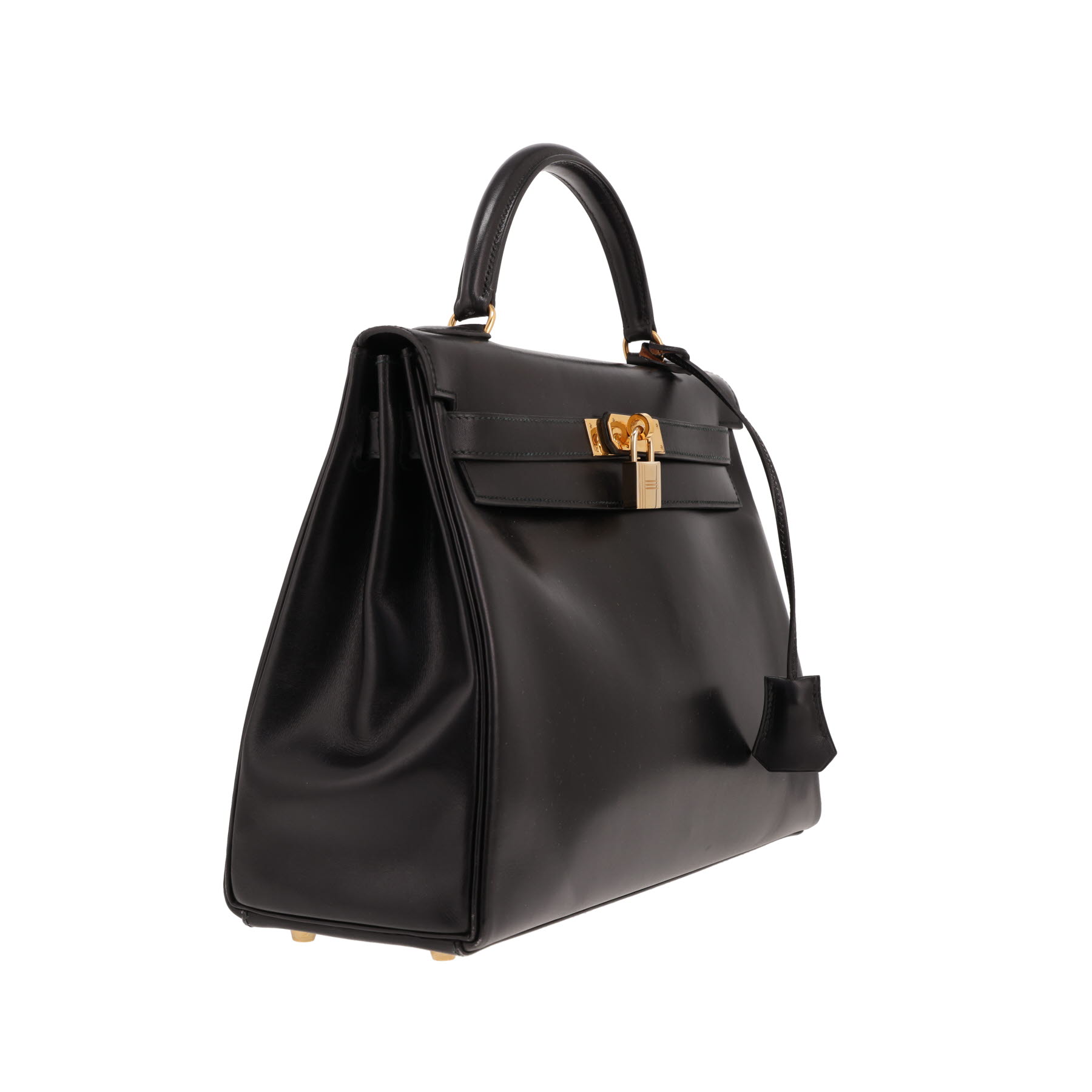 Sac à main Hermès  Kelly 32 cm en cuir box noir