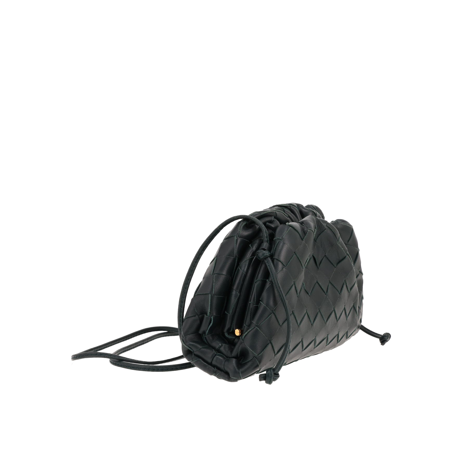 Sac bandoulière Bottega Veneta  Pouch mini  en cuir intrecciato vert