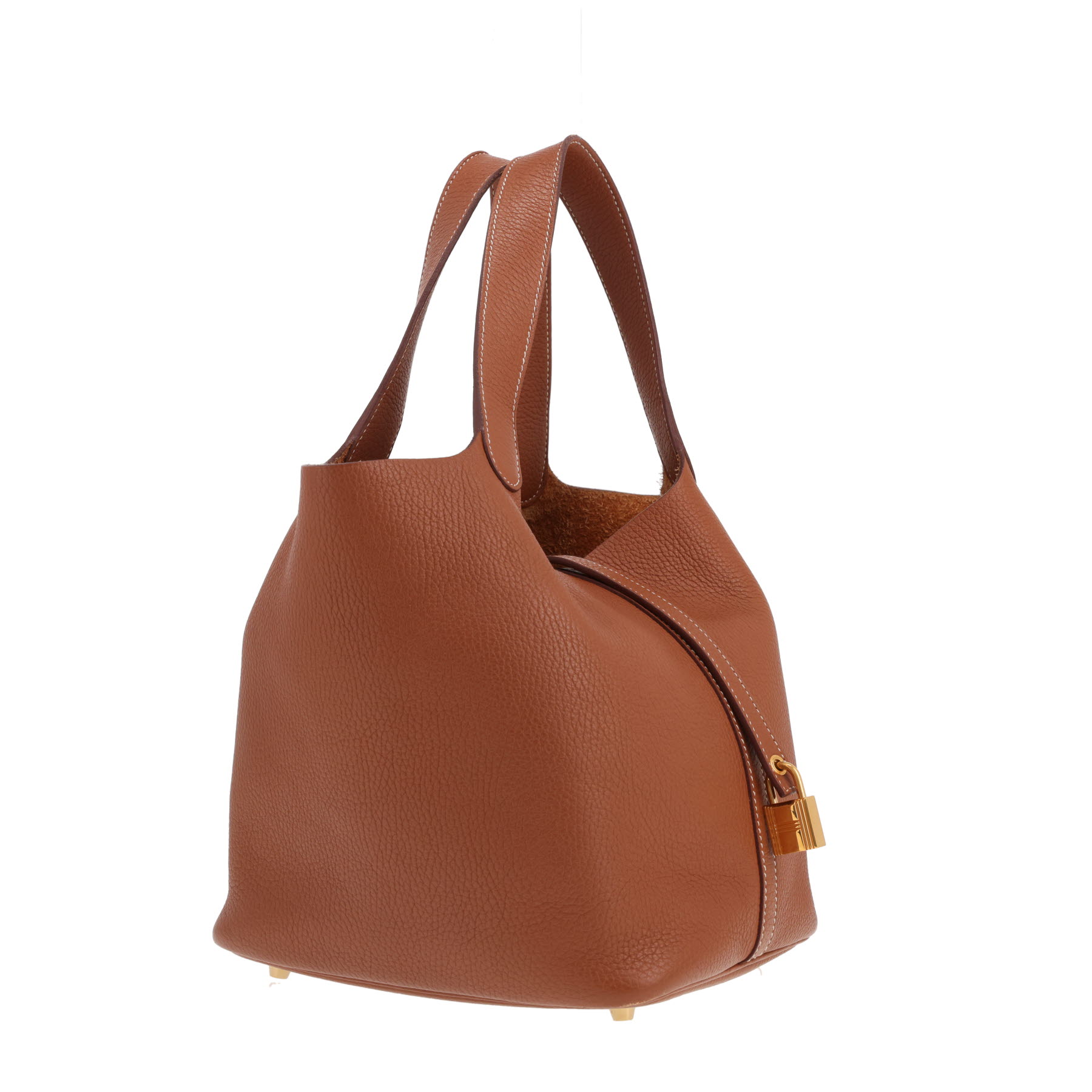 Hermès Picotin 22 cm handbag in Gold Togo leather