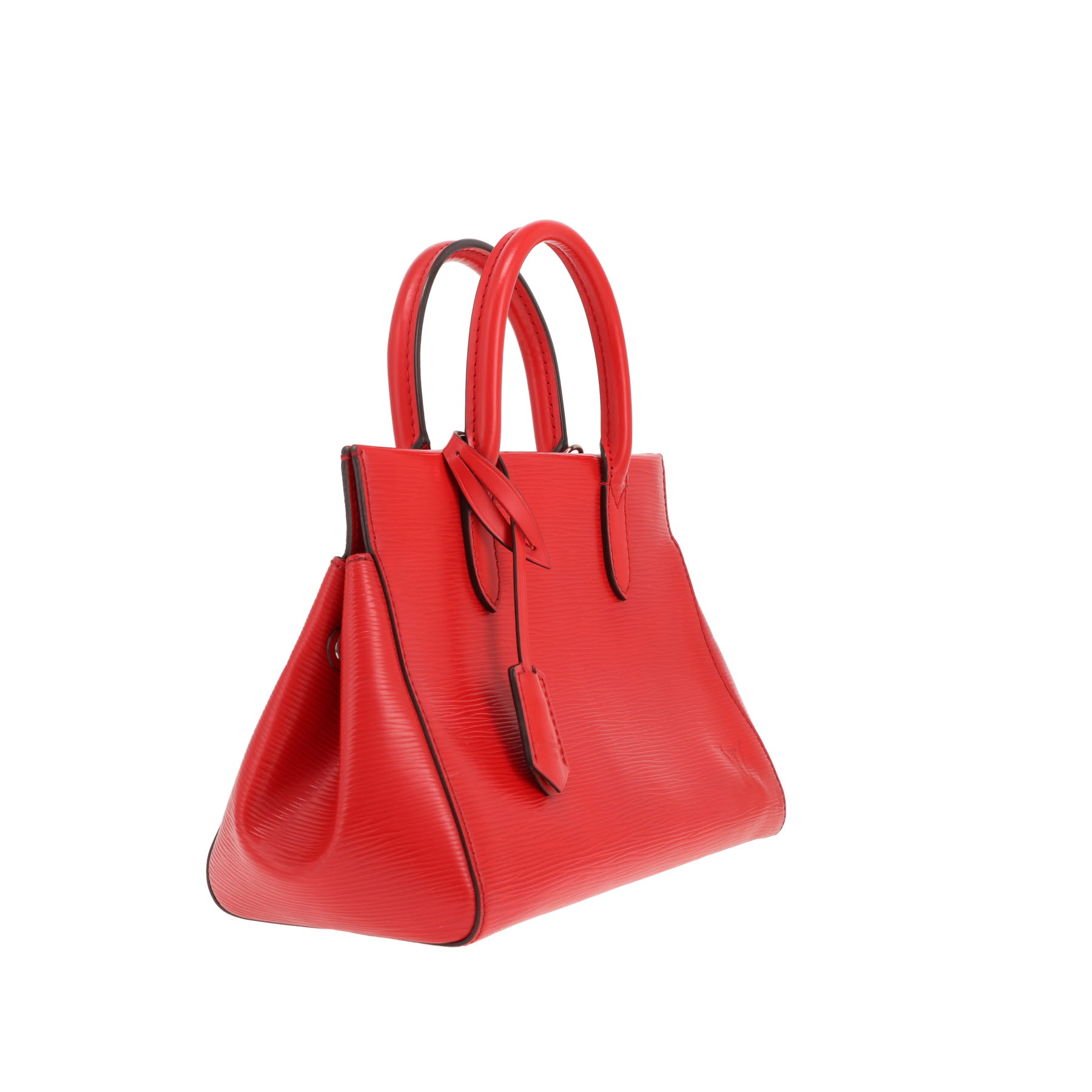 Louis Vuitton Marly handbag in red Épi leather