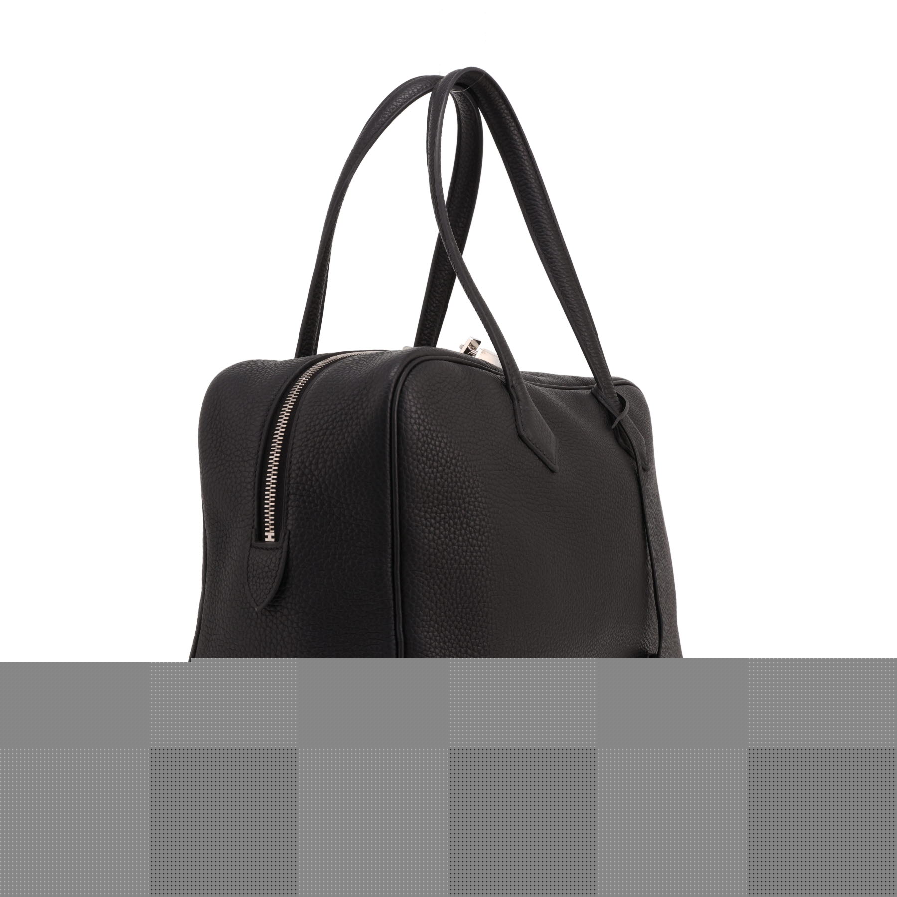 Sac à main Hermès  Victoria en cuir togo noir