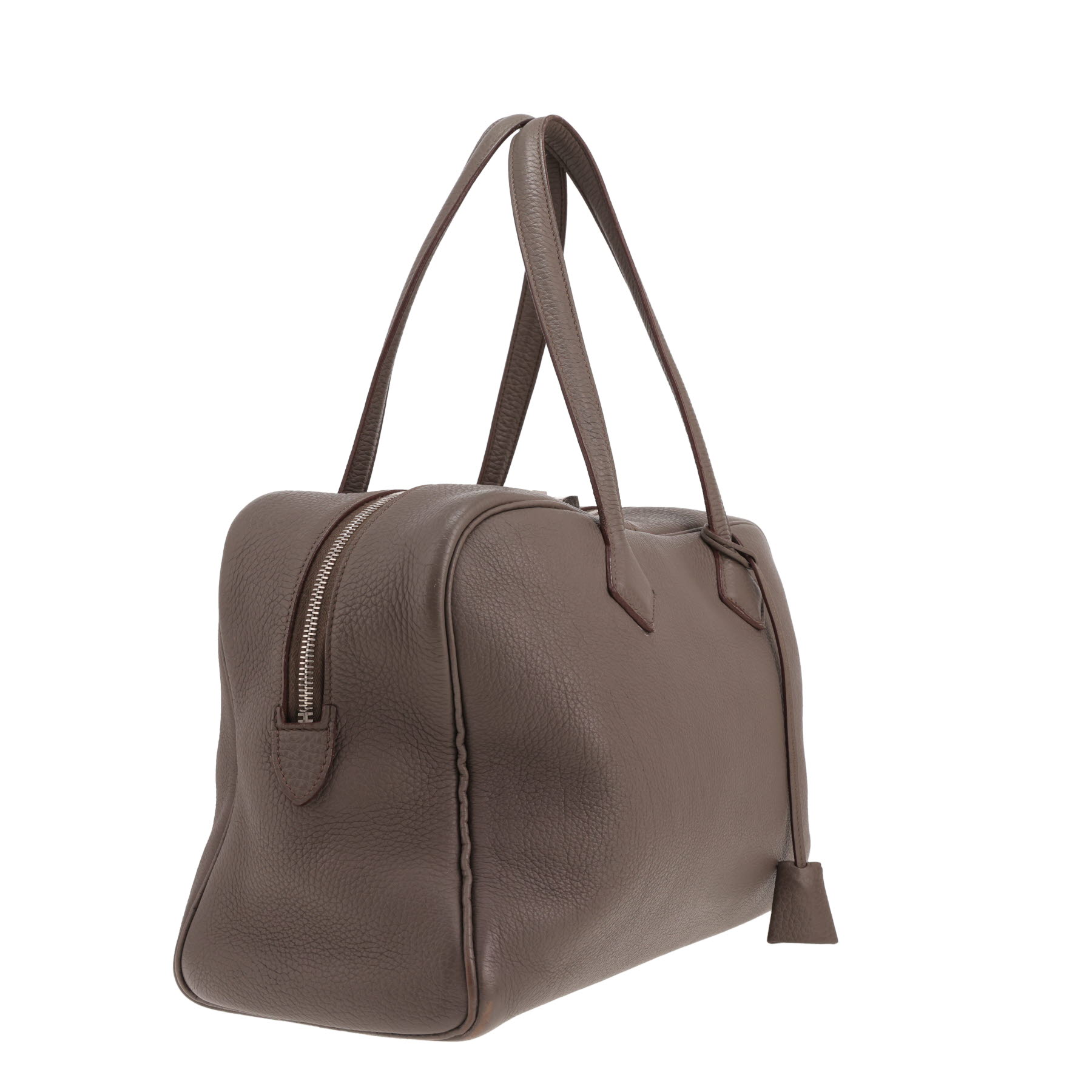 Hermès Victoria handbag in grey Togo leather