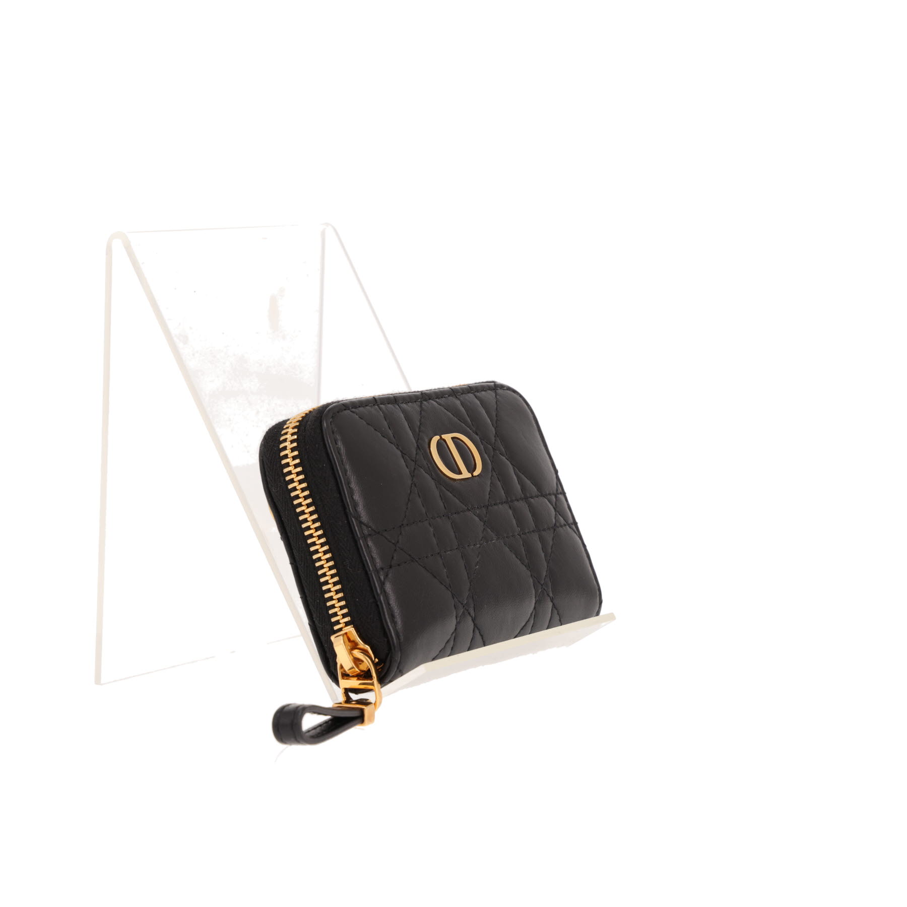 Dior Caro Mini shoulder bag in black cannage leather