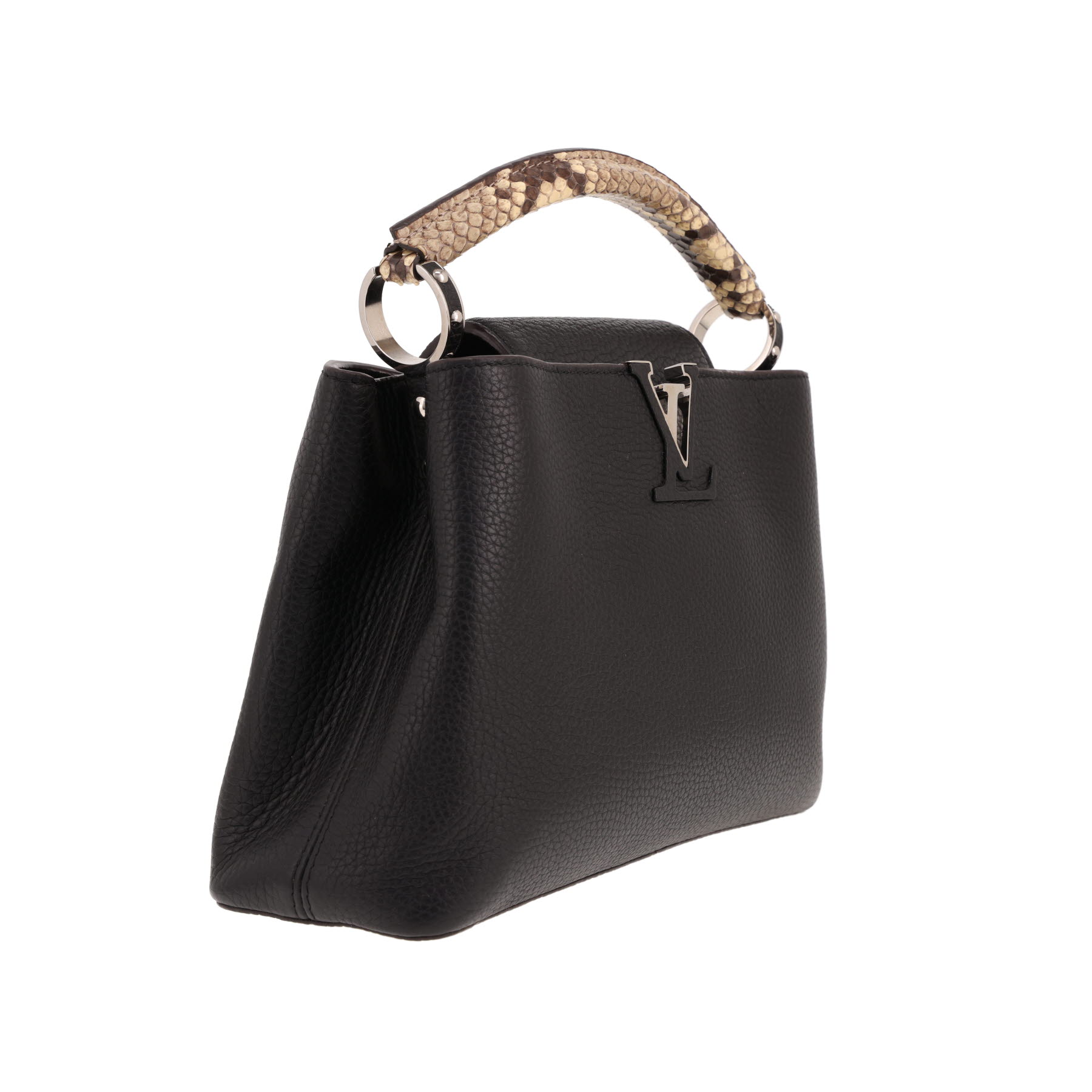 Bolso Louis Vuitton Capucine BB de piel de becerro «Clémence» Noir
