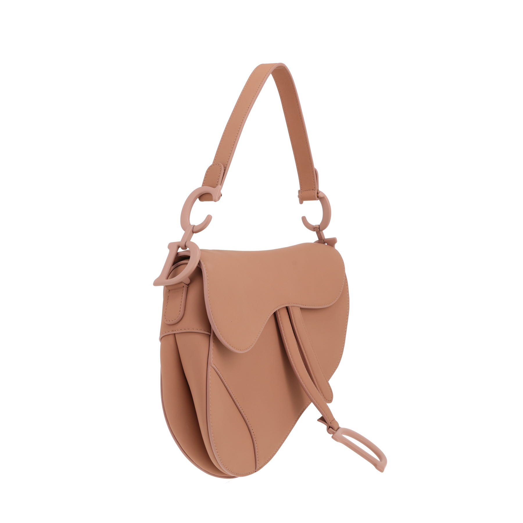 Borsa Dior Saddle in pelle beige-rosata