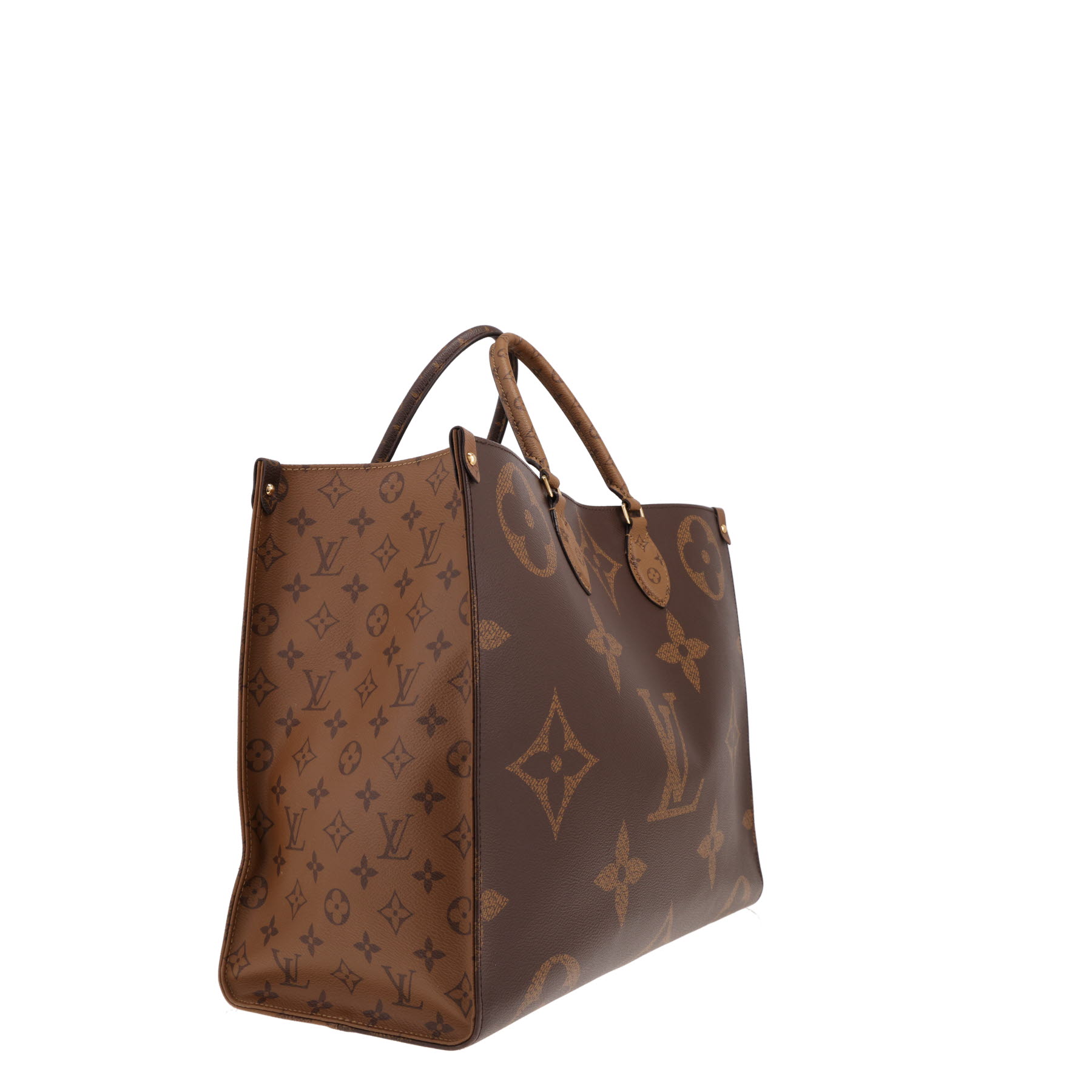 Louis Vuitton Onthego large tote bag in two-tone brown Monogram canvas