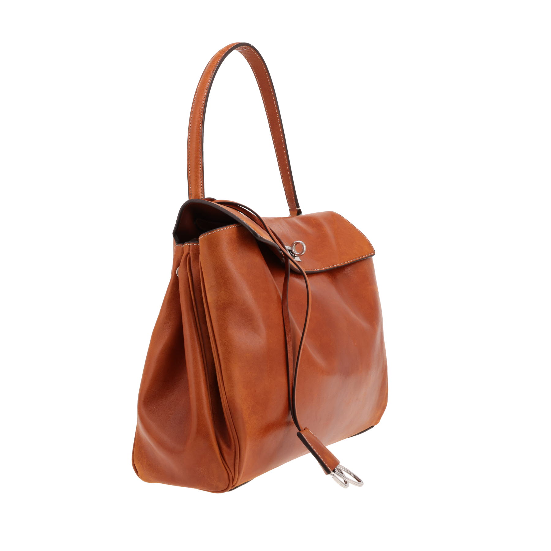 Sac à main Balenciaga  Rodeo en cuir effet vieilli marron