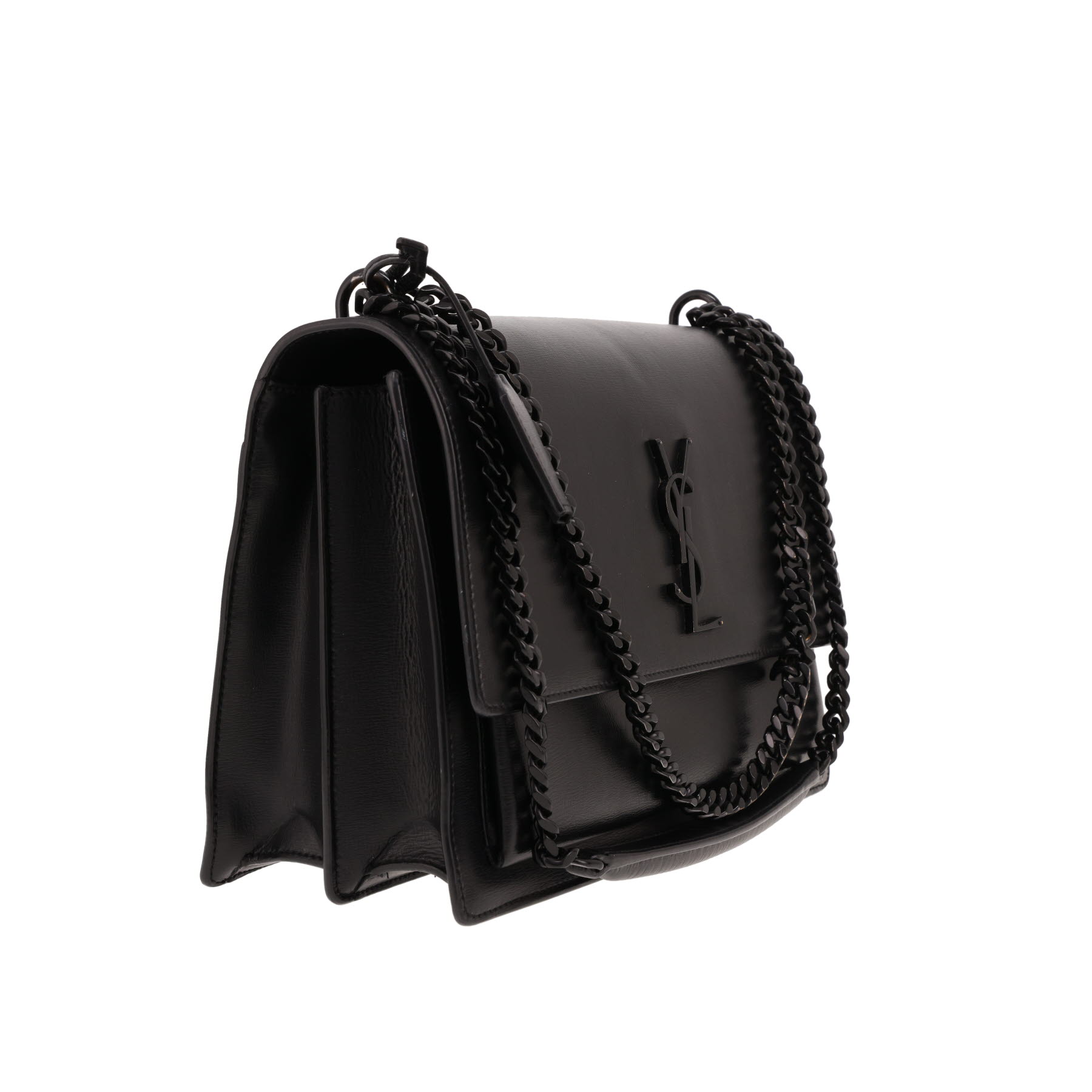 Borsa Saint Laurent Sunset in pelle nera