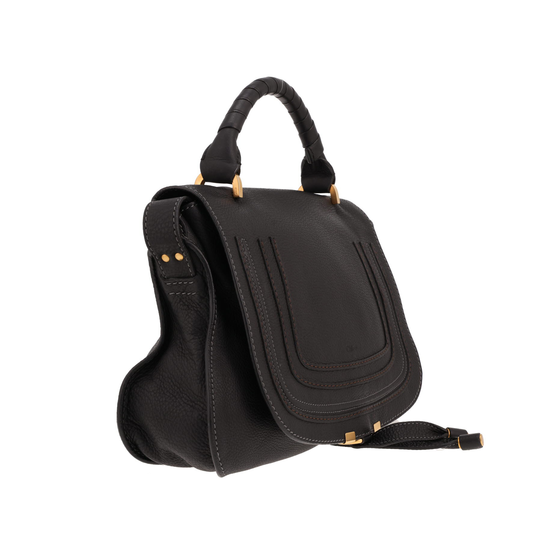 Chloé Tess shoulder bag in black leather
