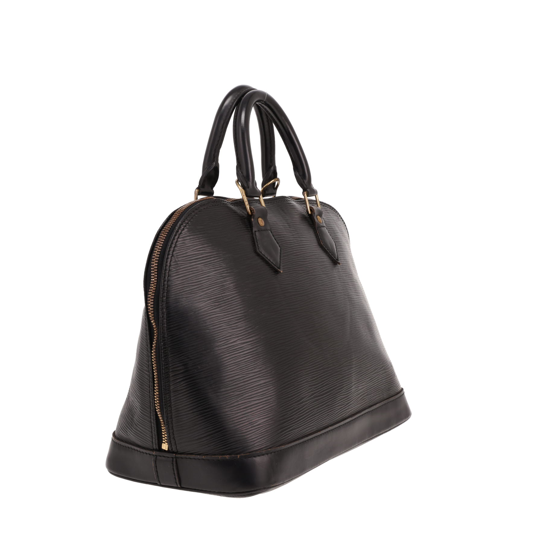 Sac à main Louis Vuitton  Alma en cuir épi noir