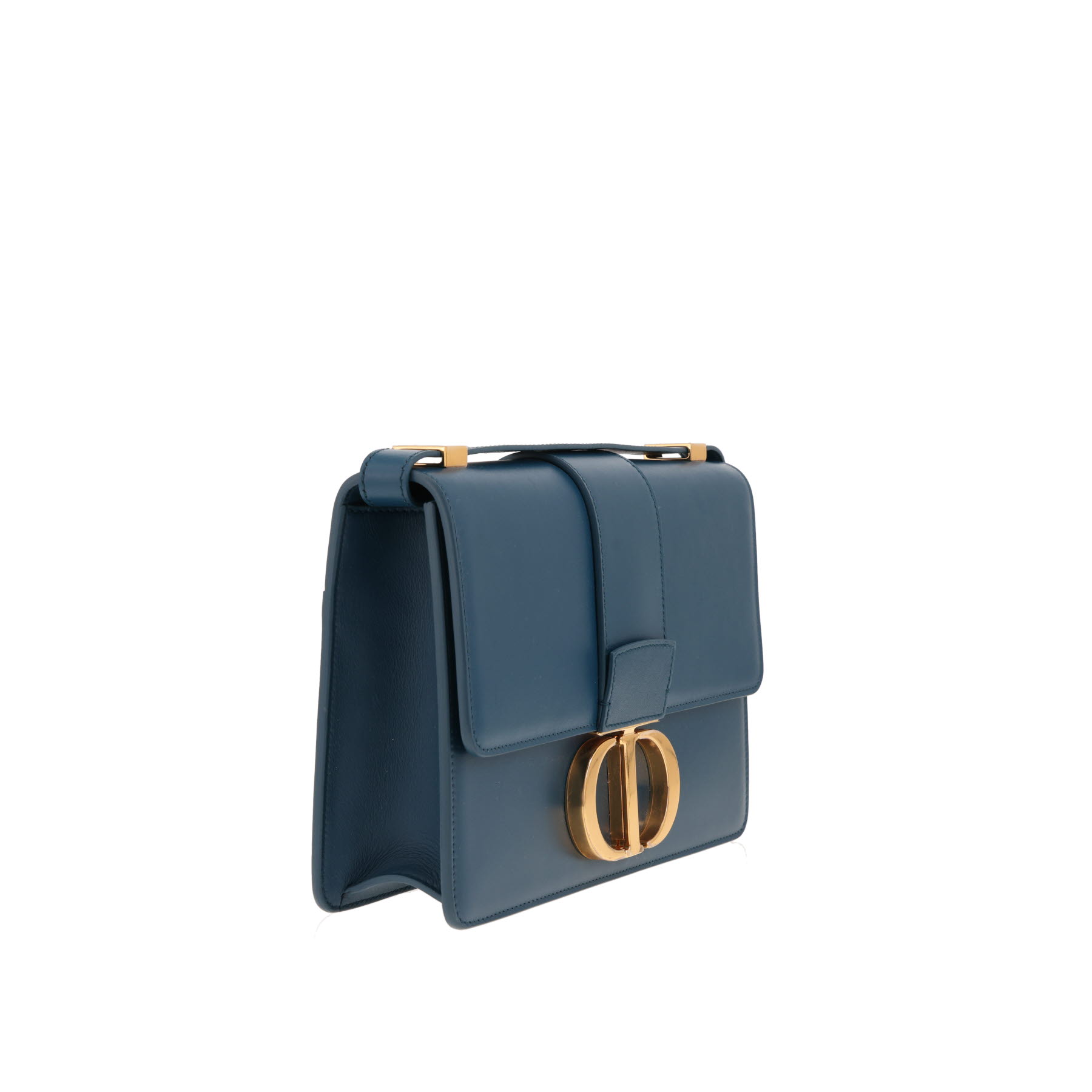 Dior 30 Montaigne handbag in blue leather