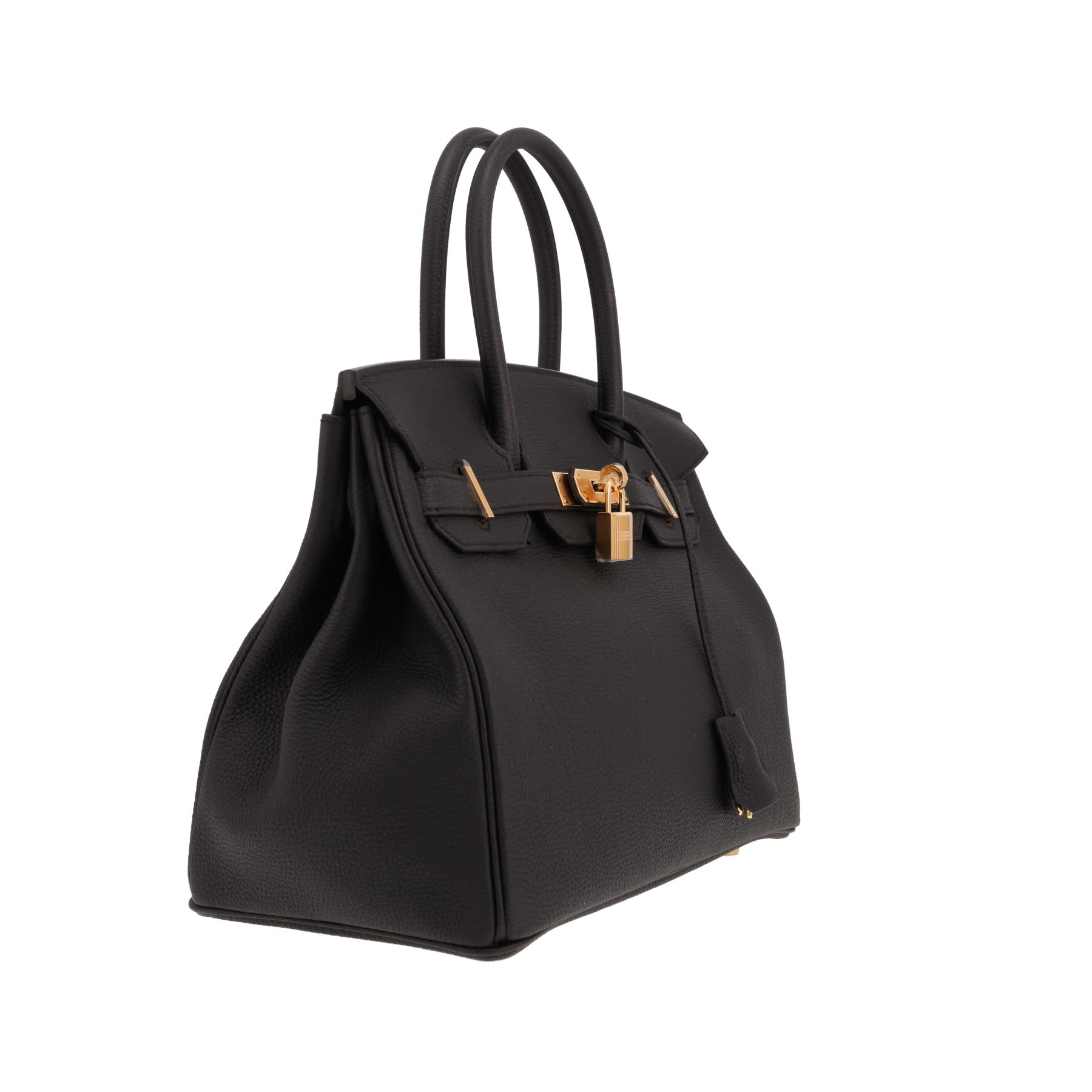 Sac à main Hermès  Birkin 30 cm en cuir togo noir