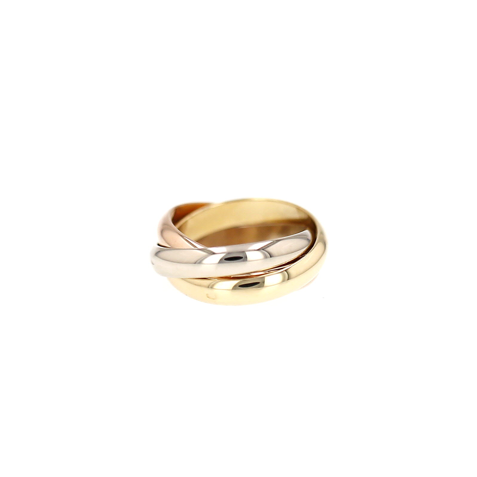 Bague Cartier Trinity moyen modèle en 3 ors, taille 52
