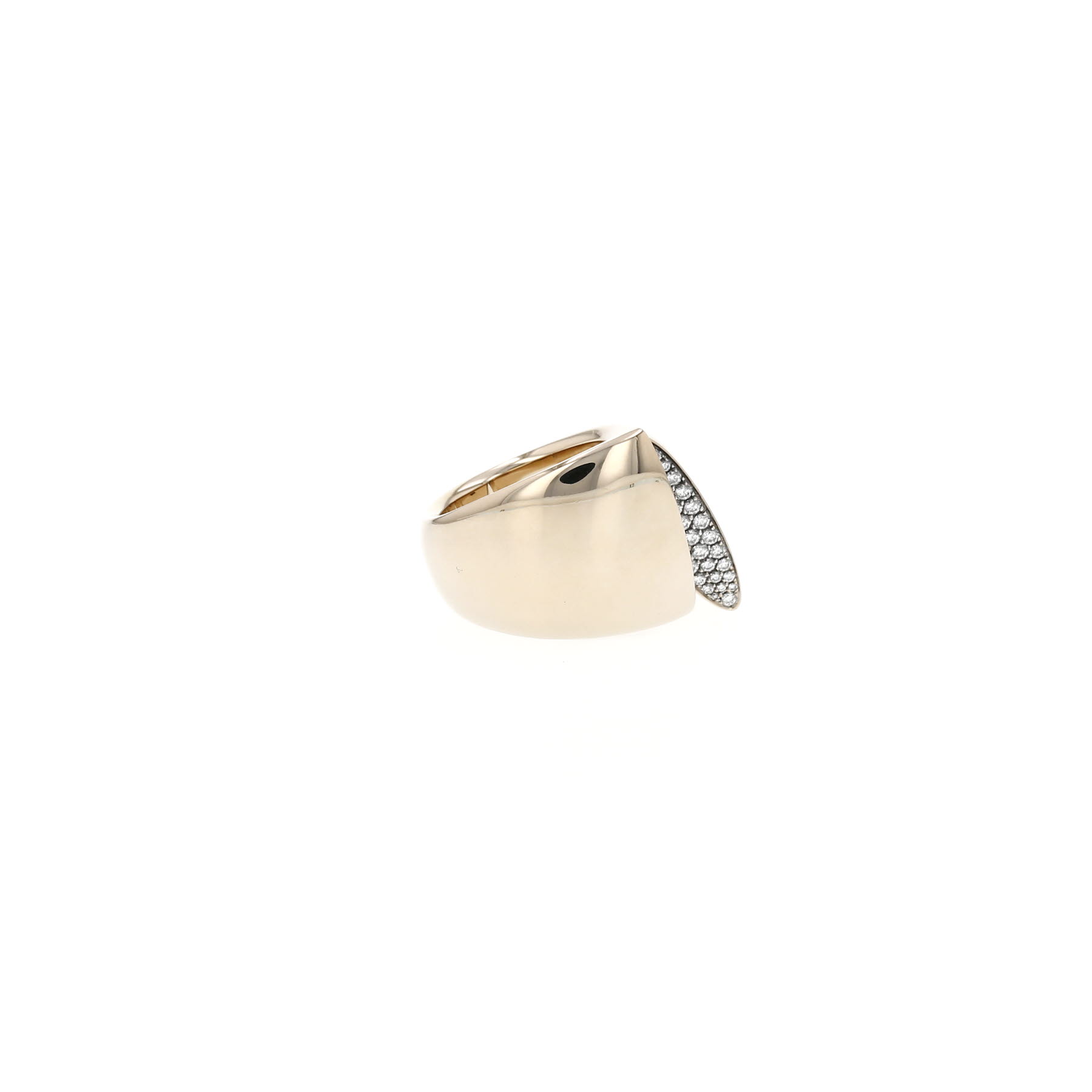 Bague Vhernier Eclisse en or blanc non rhodié et diamants