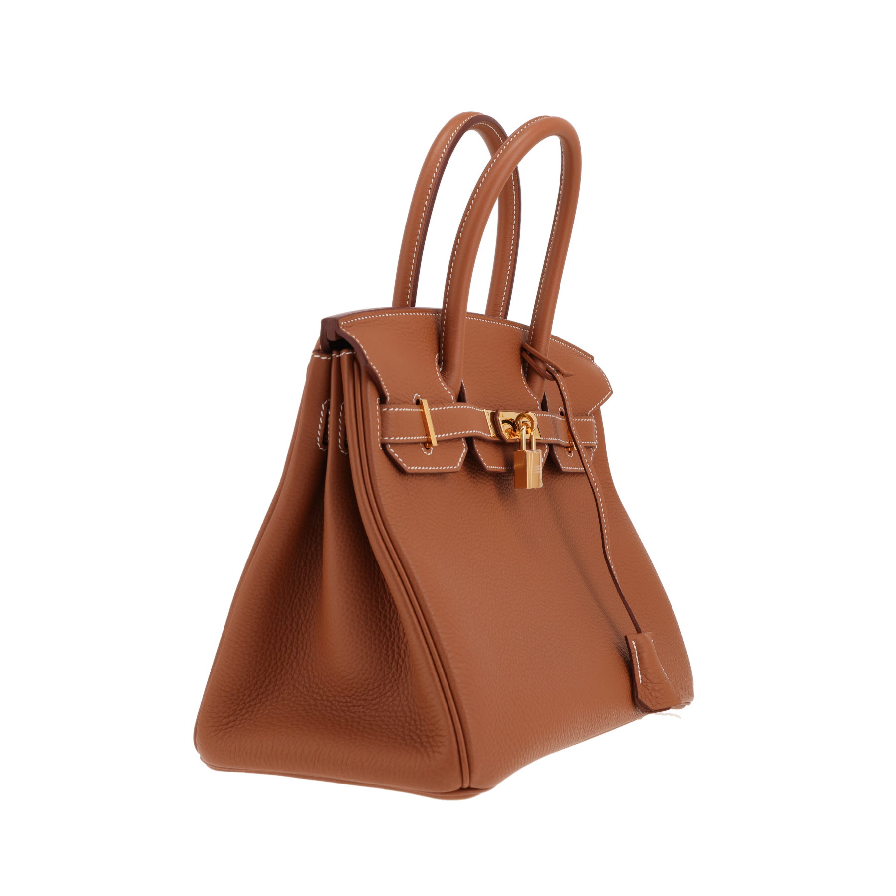 Sac à main Hermès  Birkin 30 cm en cuir togo gold