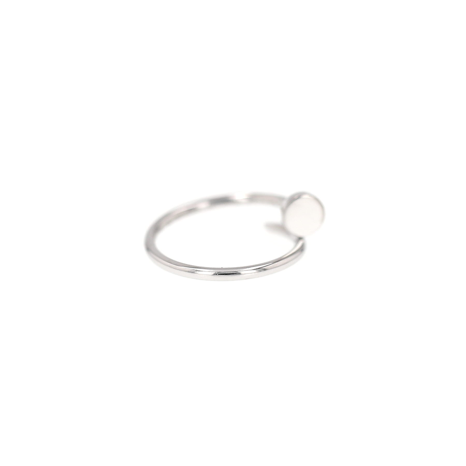 Anillo Cartier «Juste un clou», modelo pequeño, en oro blanco